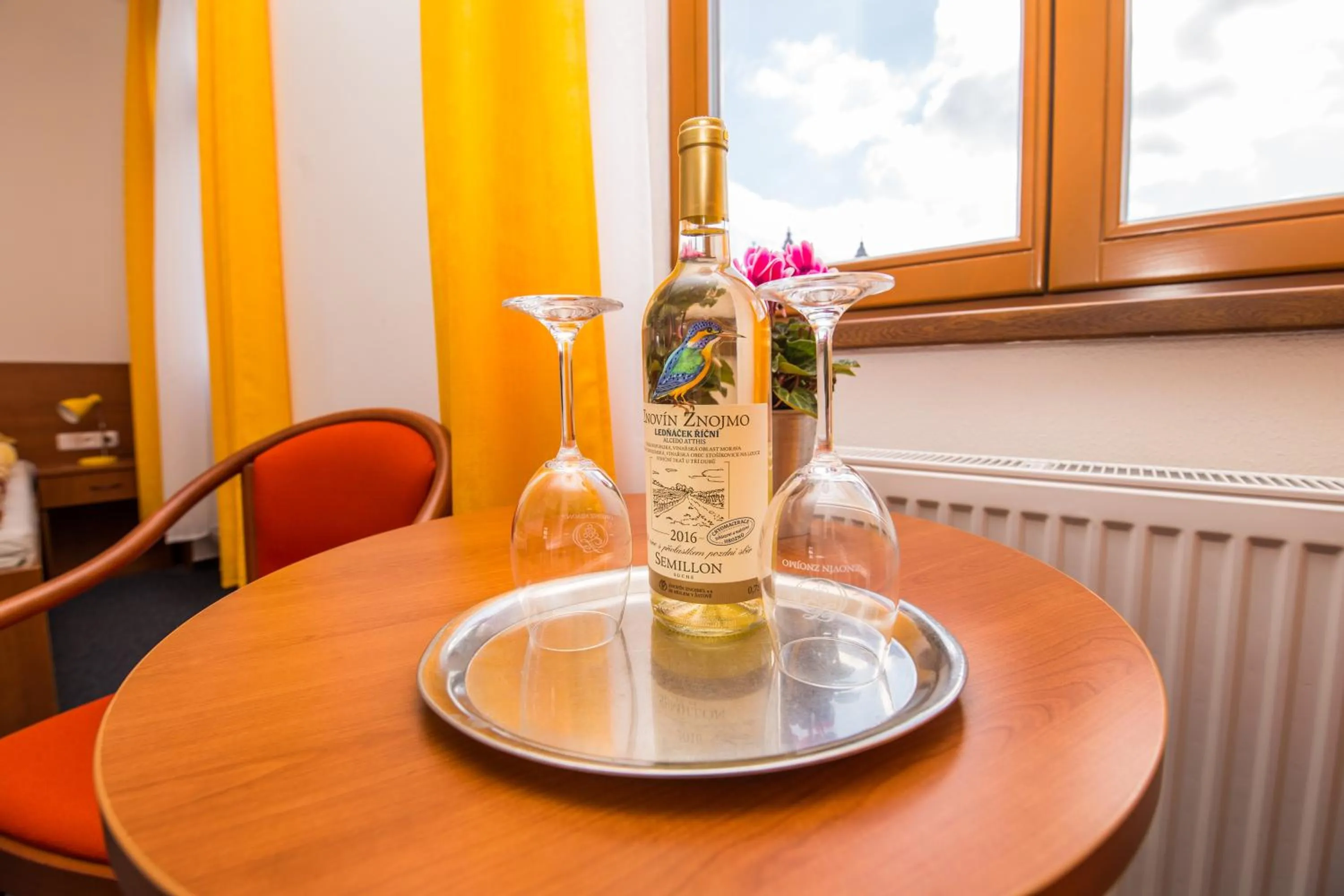 Seating area in Hotel Morava