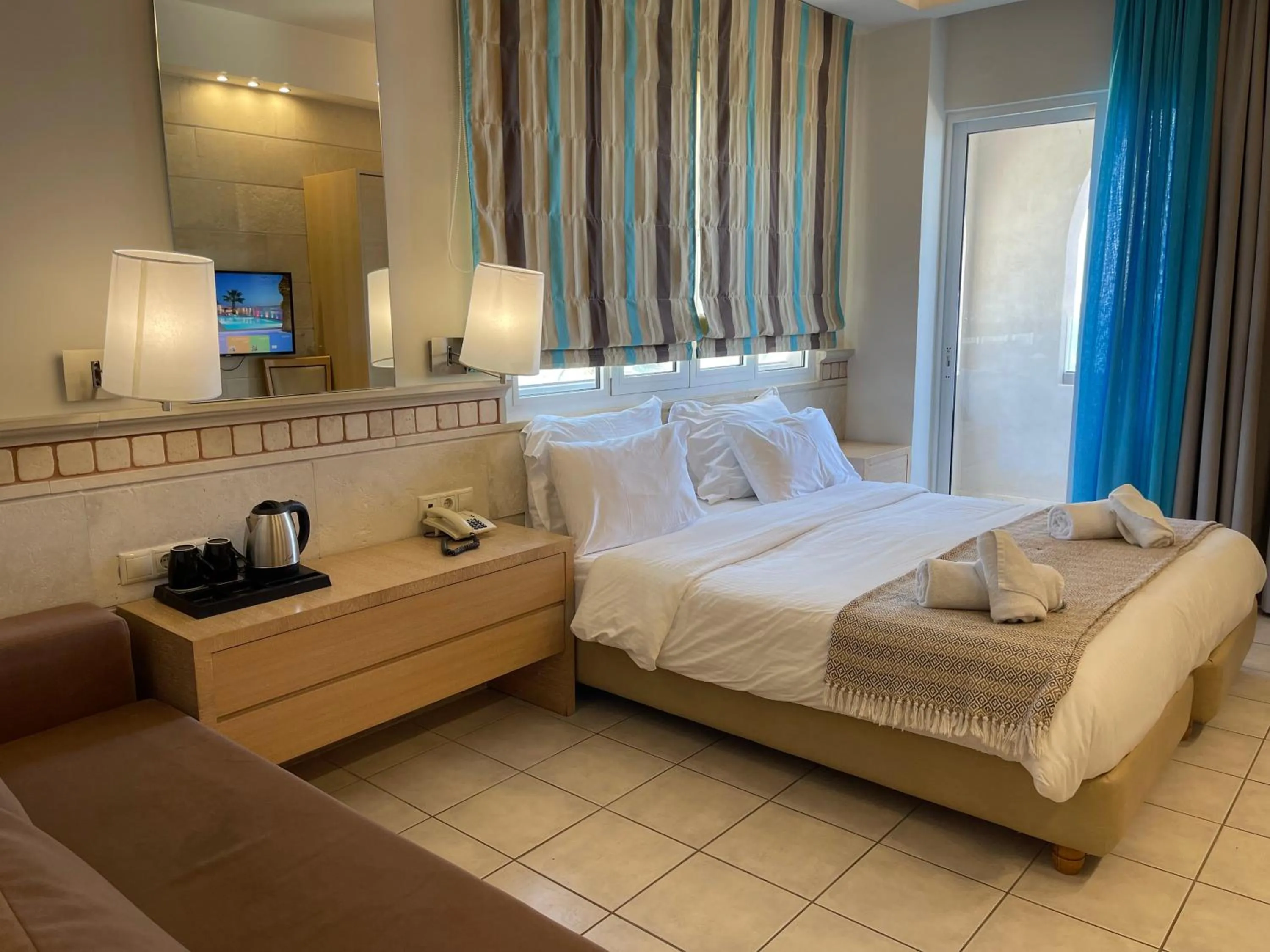 Bedroom in Glaros Beach Hotel