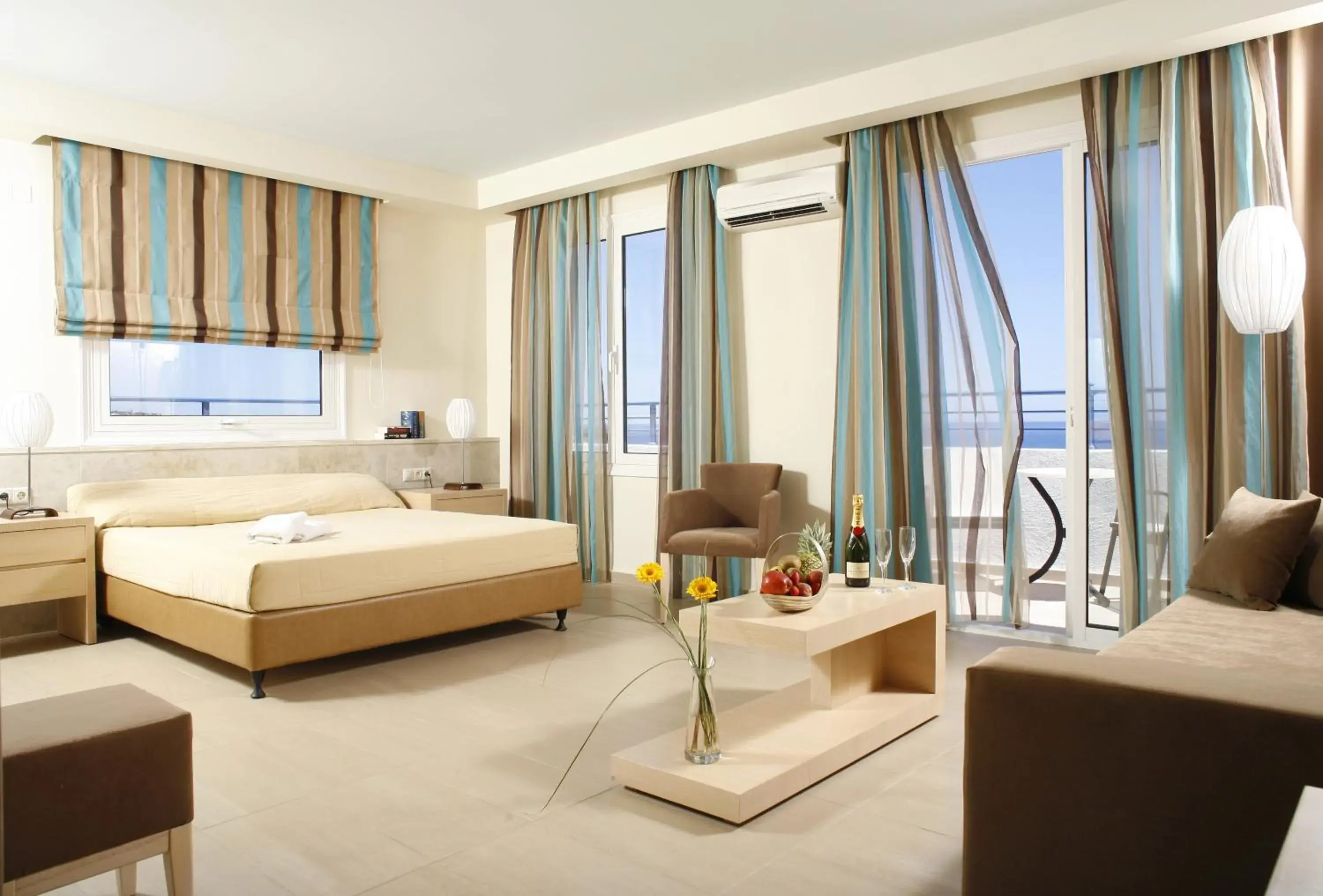 Bedroom in Glaros Beach Hotel Bedroom in Glaros Beach Hotel