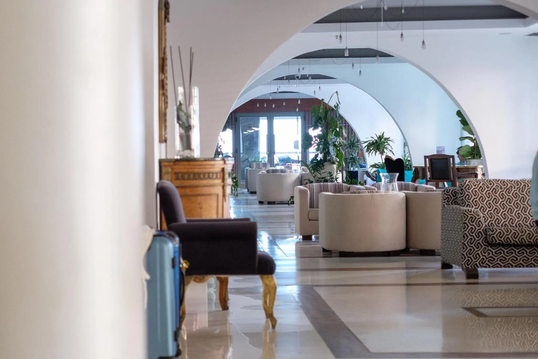 Living room in Glaros Beach Hotel