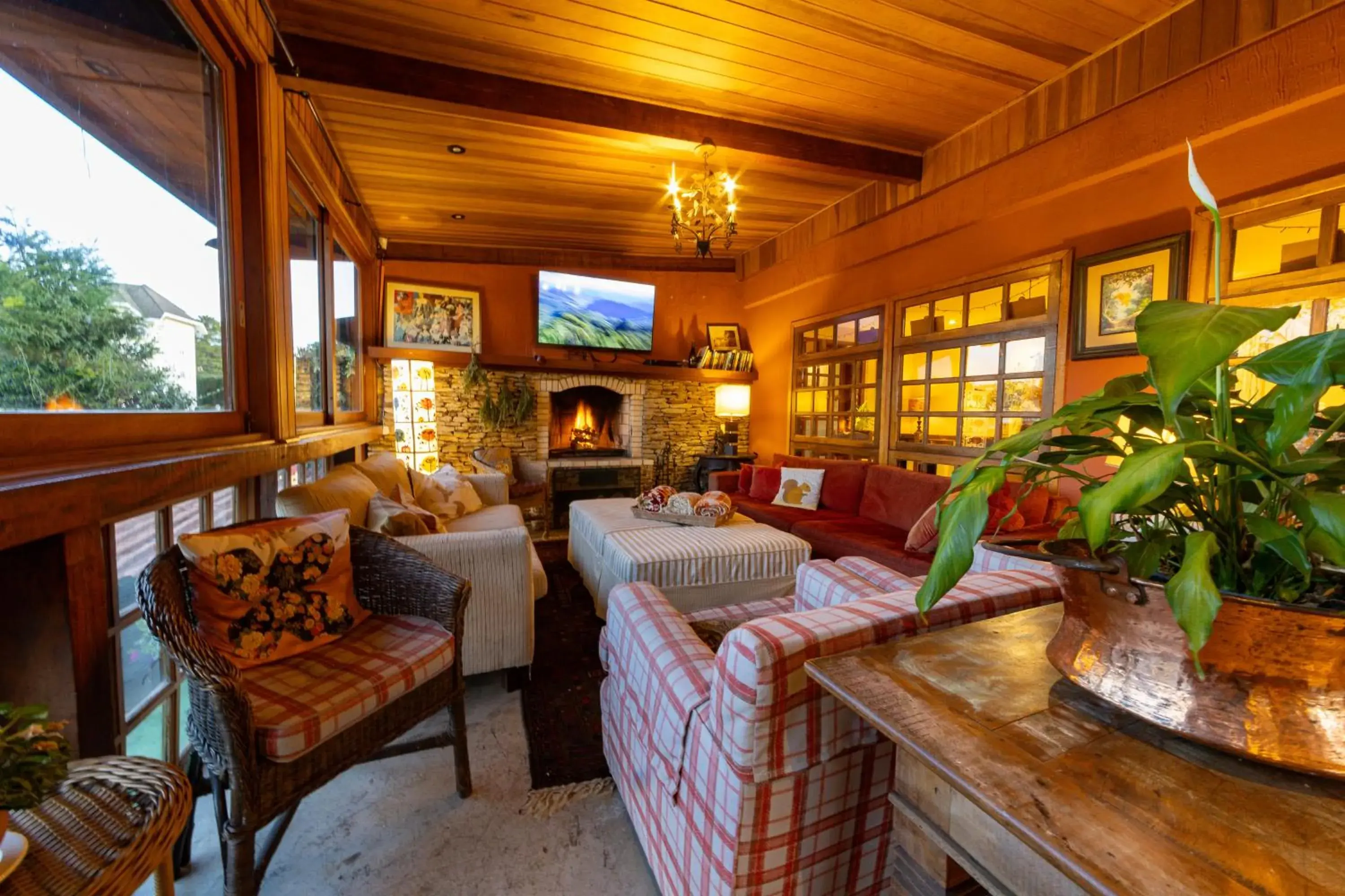 Living room in Pousada Benevento Living room in Pousada Benevento