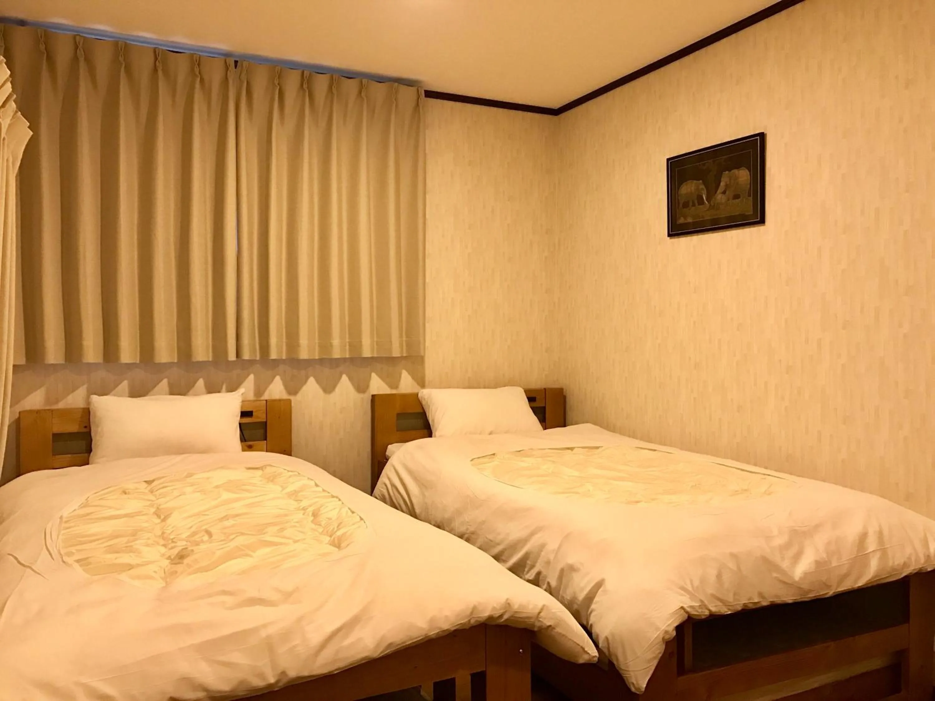 Bed in Pension Lanpou