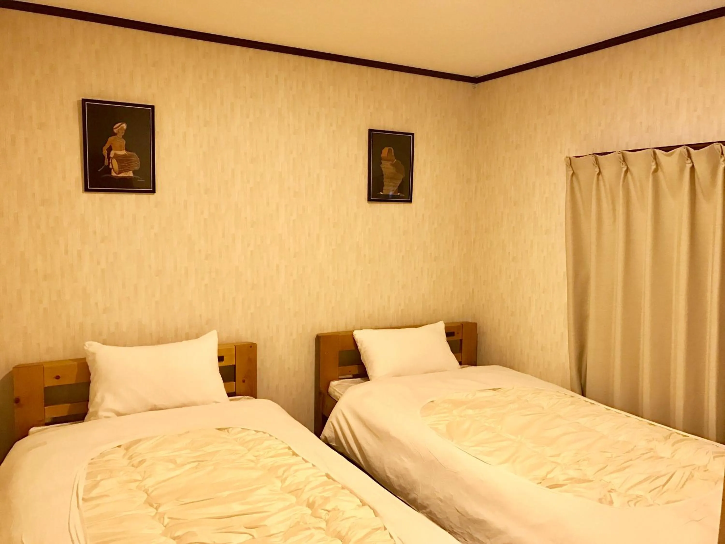 Bed in Pension Lanpou