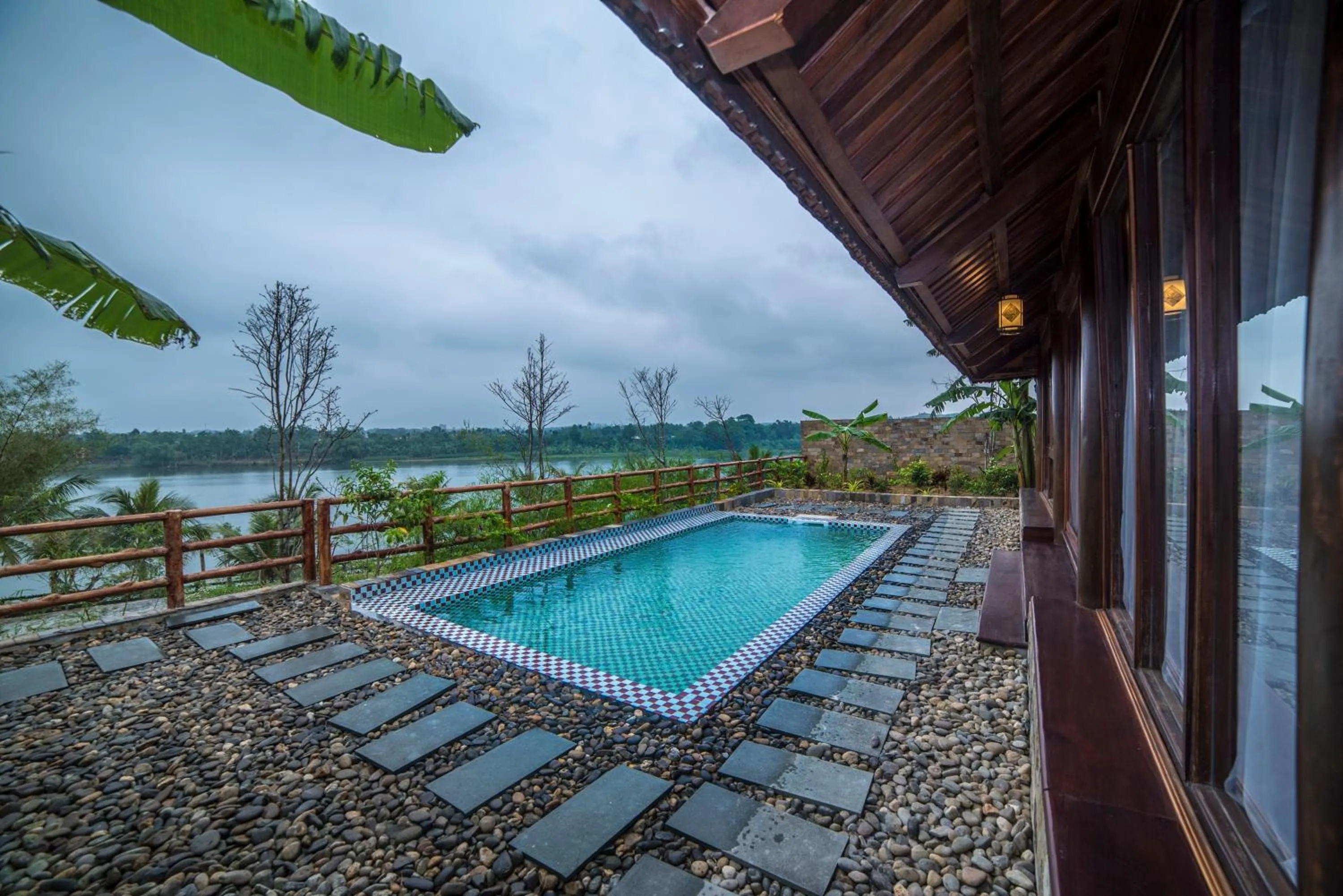 River view in Sankofa Village Hill Resort & Spa