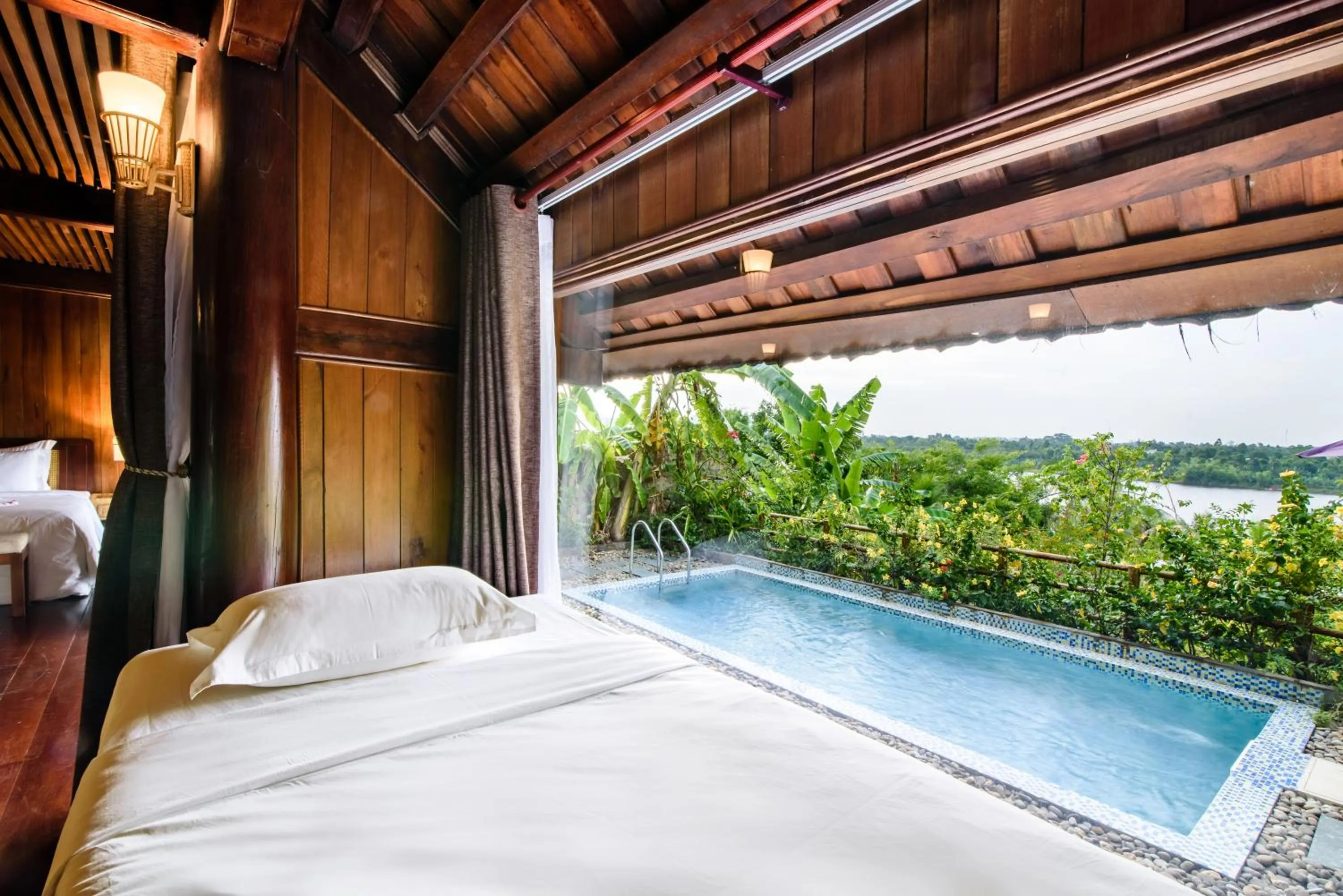 River view, Bed in Sankofa Village Hill Resort & Spa