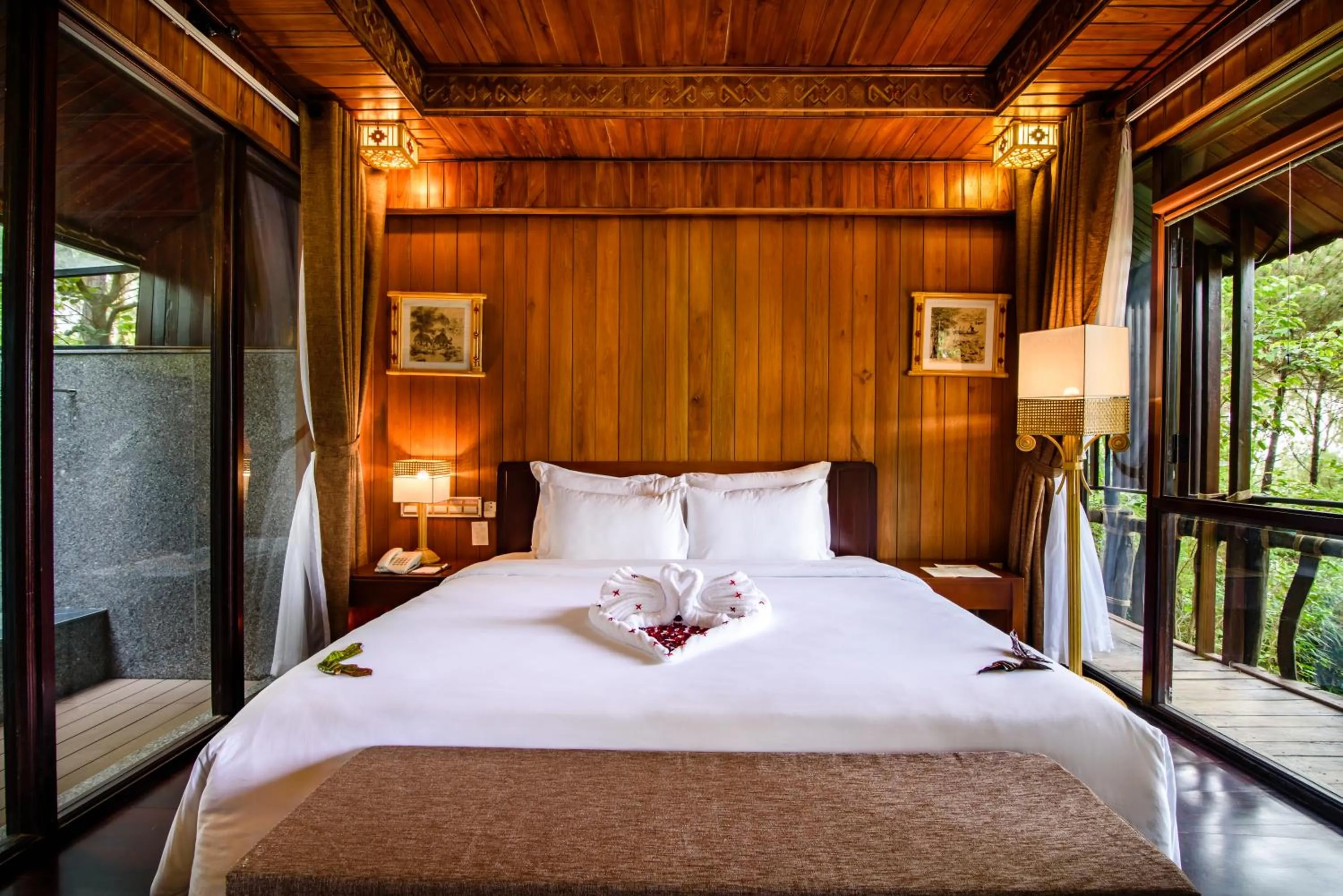 Bed in Sankofa Village Hill Resort & Spa