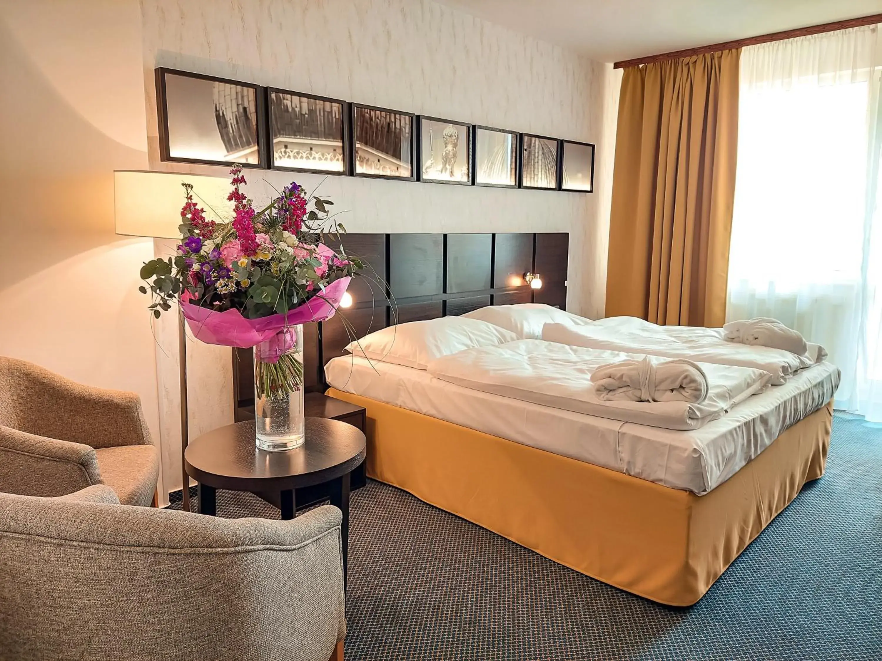 Double Room with Water Park and Sauna Access in Wellness Hotel Frymburk Double Room with Water Park and Sauna Access in Wellness Hotel Frymburk