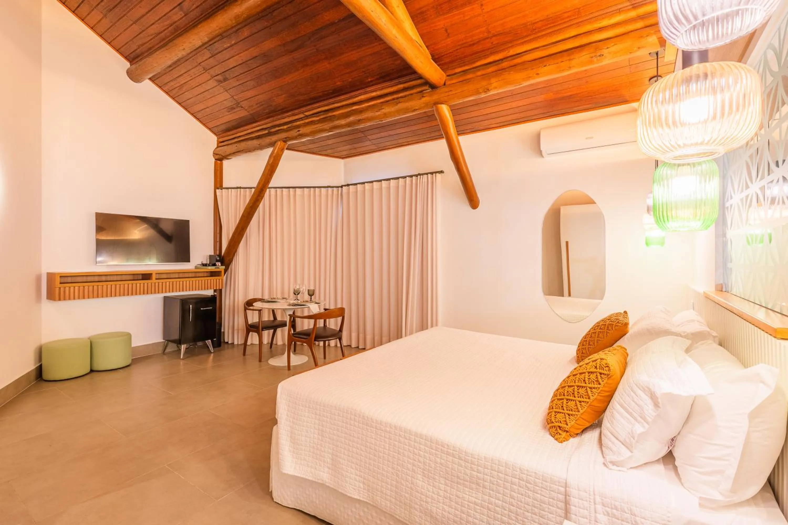 Bed in Aruanã Eco Praia Hotel