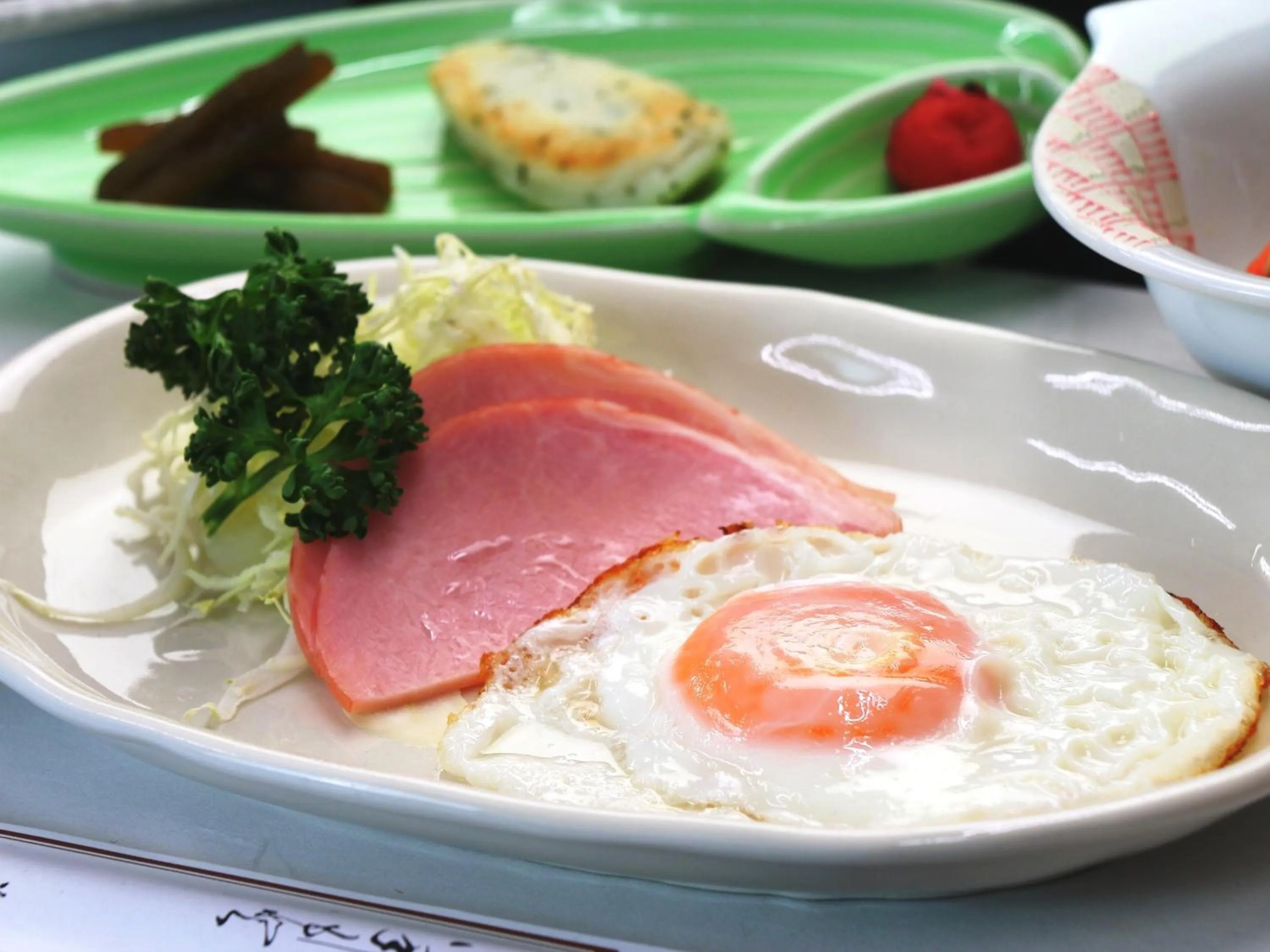 Asian breakfast in Nanakuraso