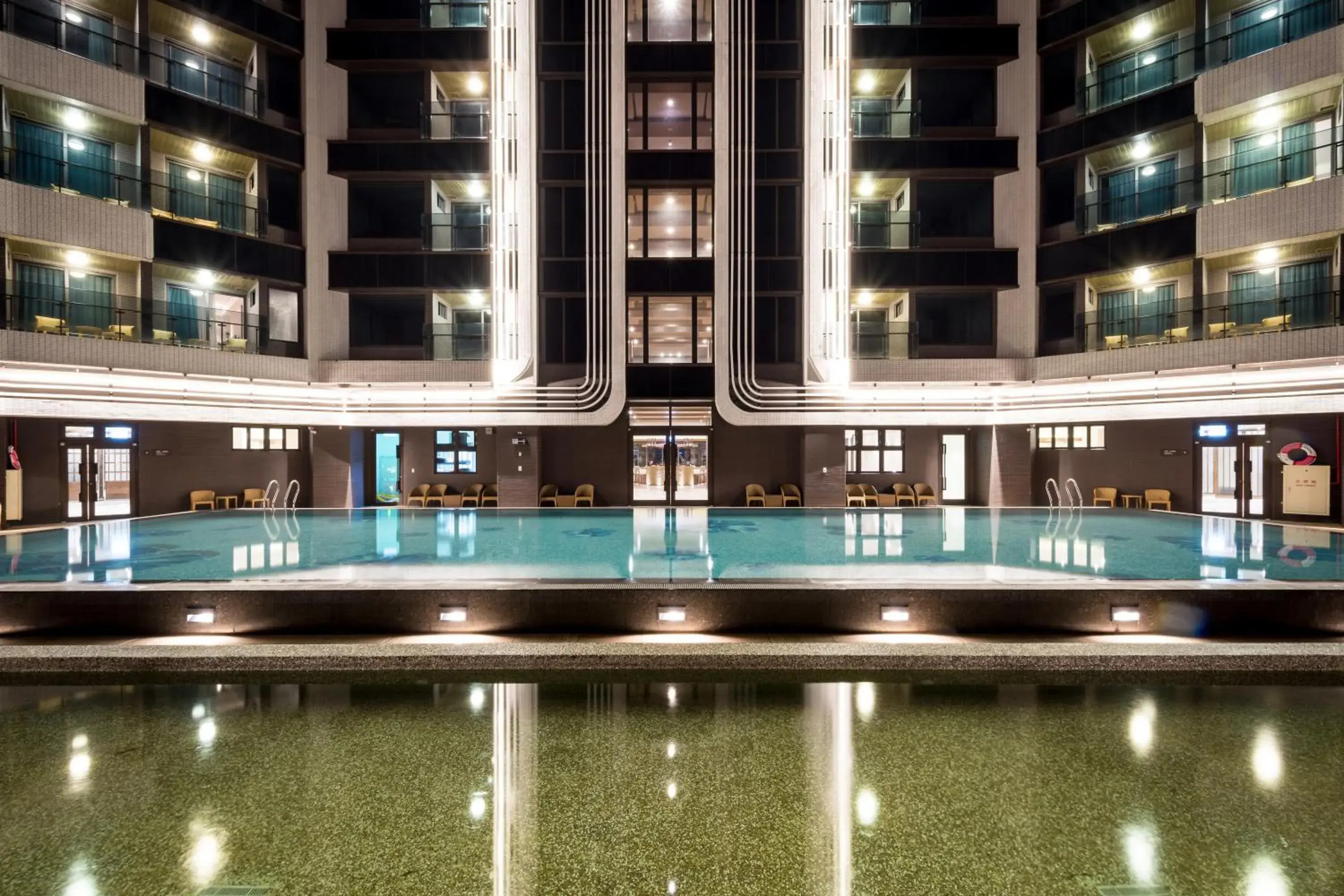 Pool view in Cuncyue Hot Spring Resort Pool view in Cuncyue Hot Spring Resort