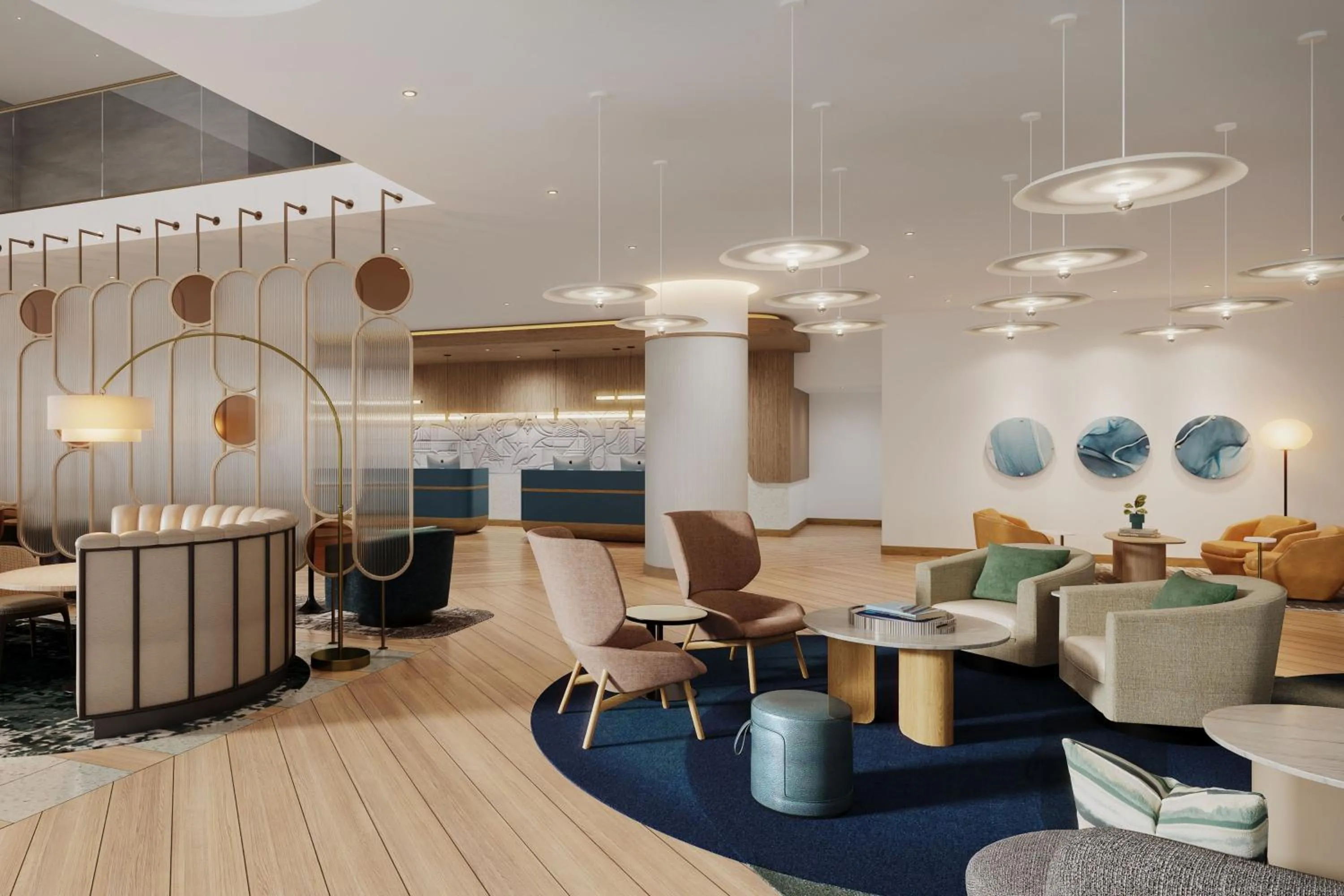 Lobby or reception in Marriott Long Beach Downtown