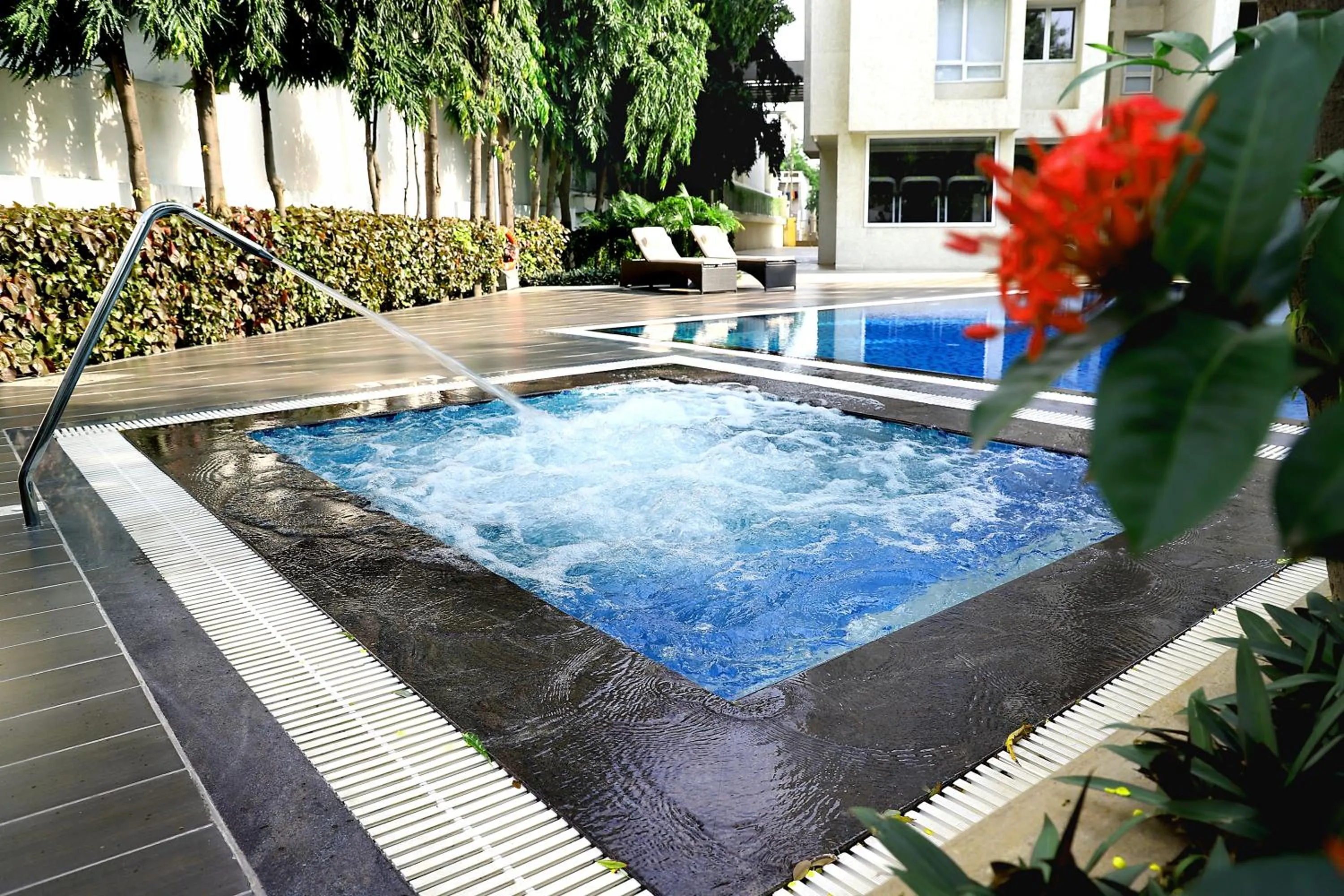 Pool view in Quality Inn Patria Suites, Rajkot