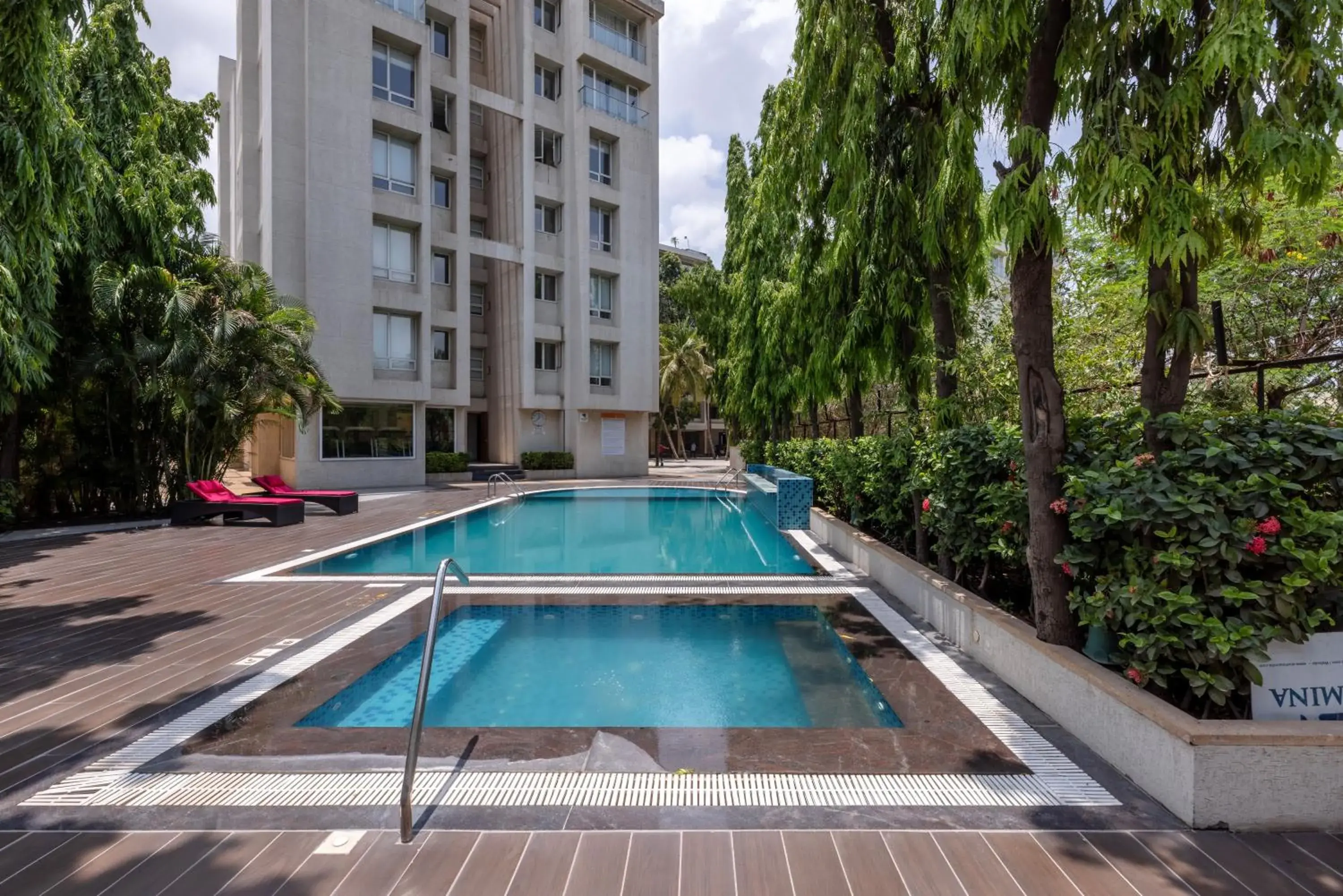 Swimming pool in Quality Inn Patria Suites, Rajkot Swimming pool in Quality Inn Patria Suites, Rajkot