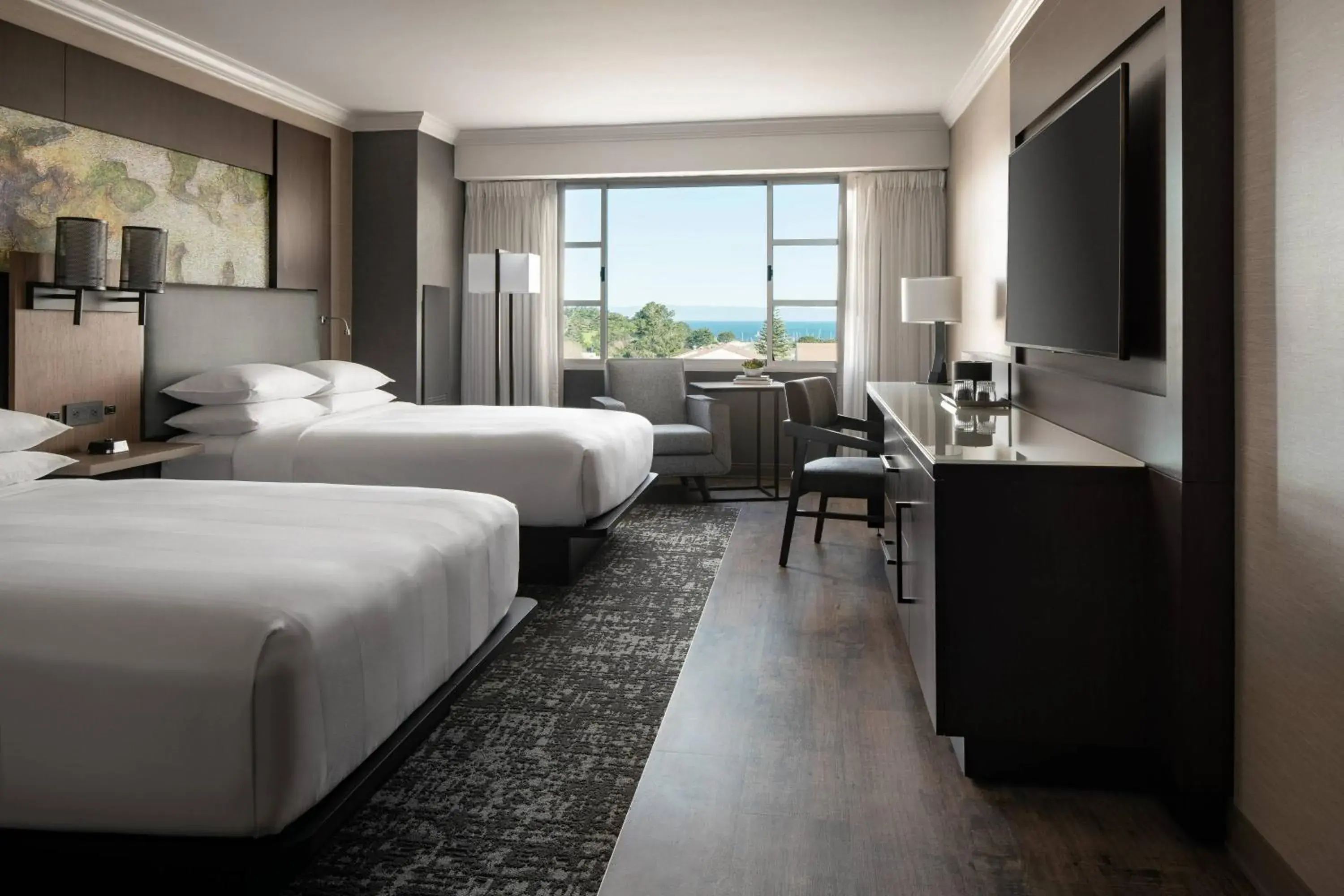 Double Room with Bay View in Monterey Marriott Double Room with Bay View in Monterey Marriott