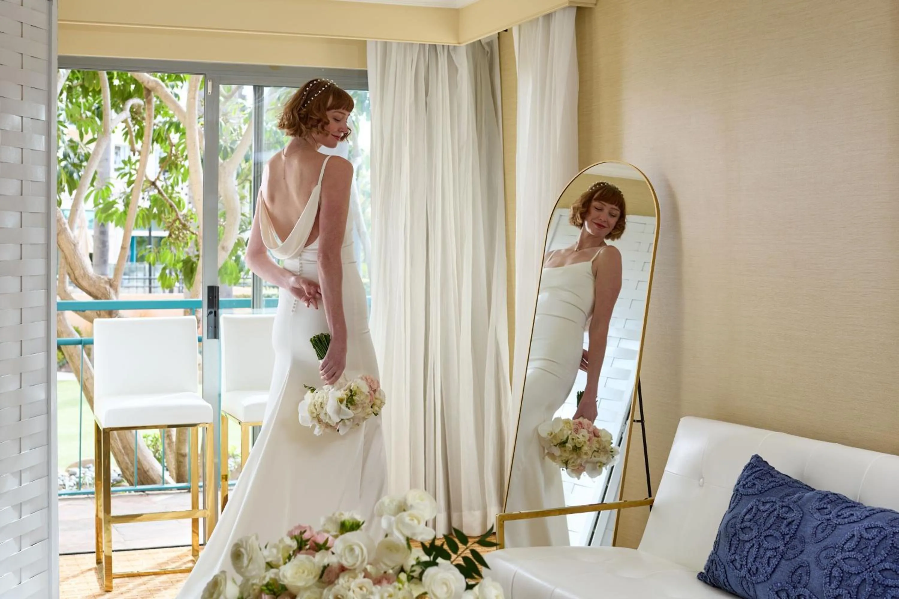 Beach, Bed in Newport Beach Marriott Bayview