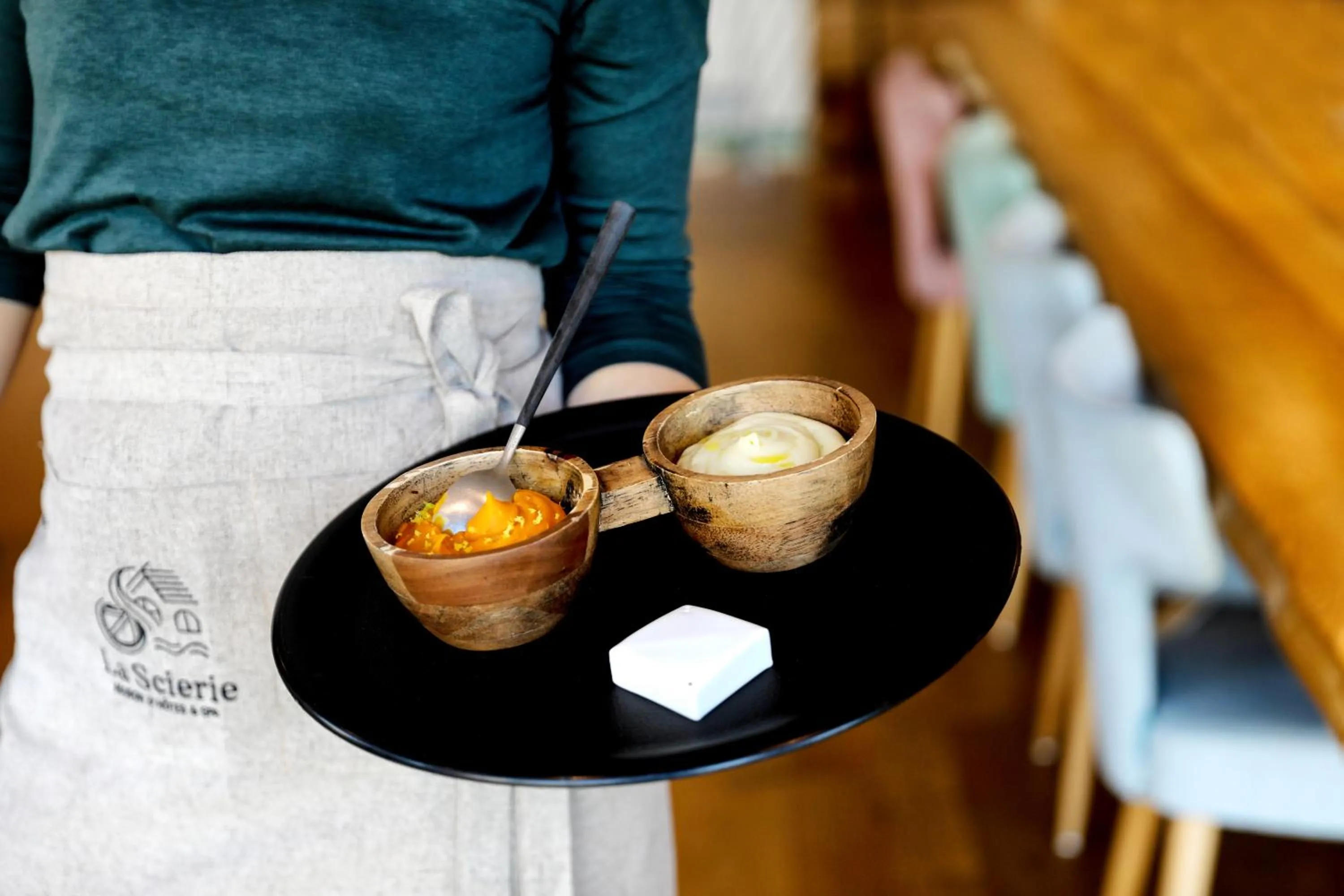 Restaurant/places to eat in Maison d'hôtes & SPA La Scierie