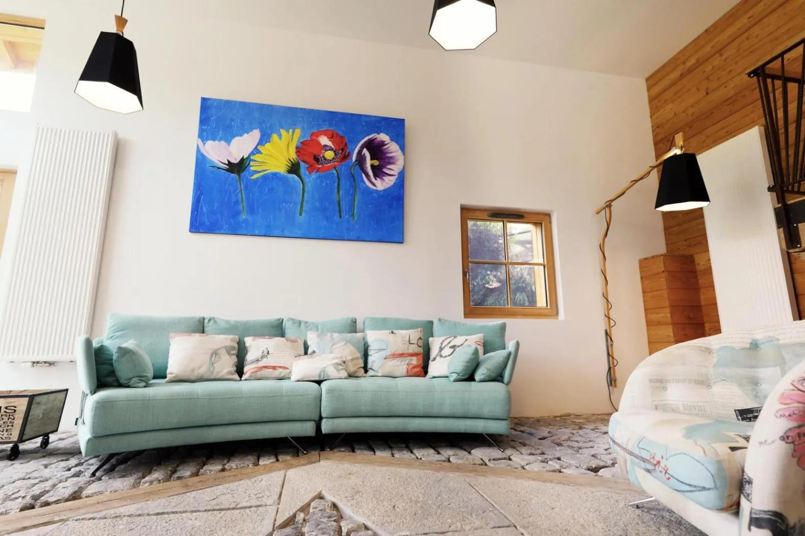 Living room in Maison d'hôtes & SPA La Scierie