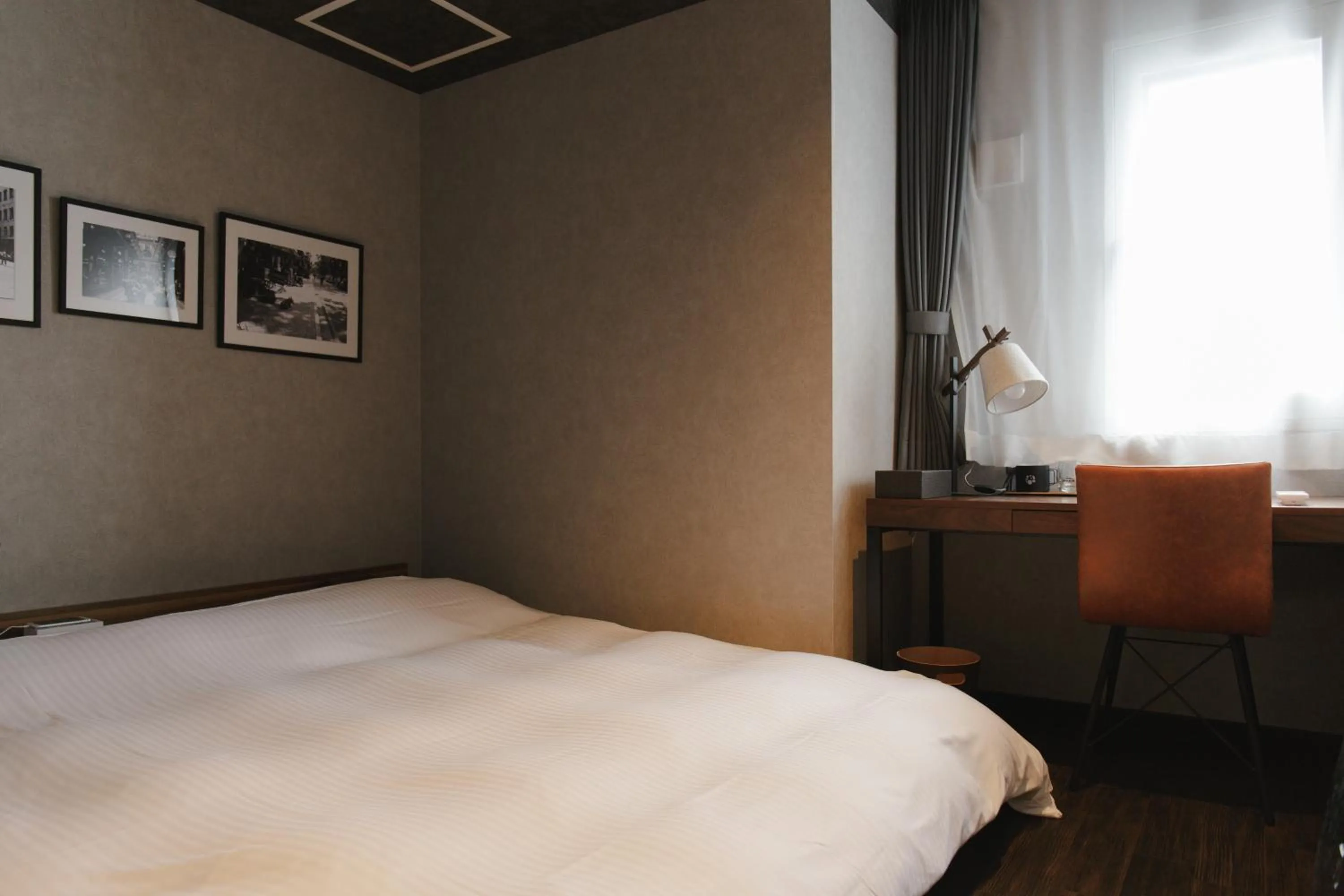 Bed in Hotel Potmum Sapporo