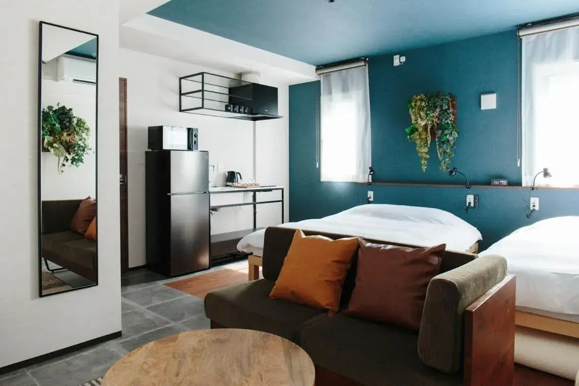 Photo of the whole room, Bed in Hotel Potmum Sapporo Photo of the whole room, Bed in Hotel Potmum Sapporo