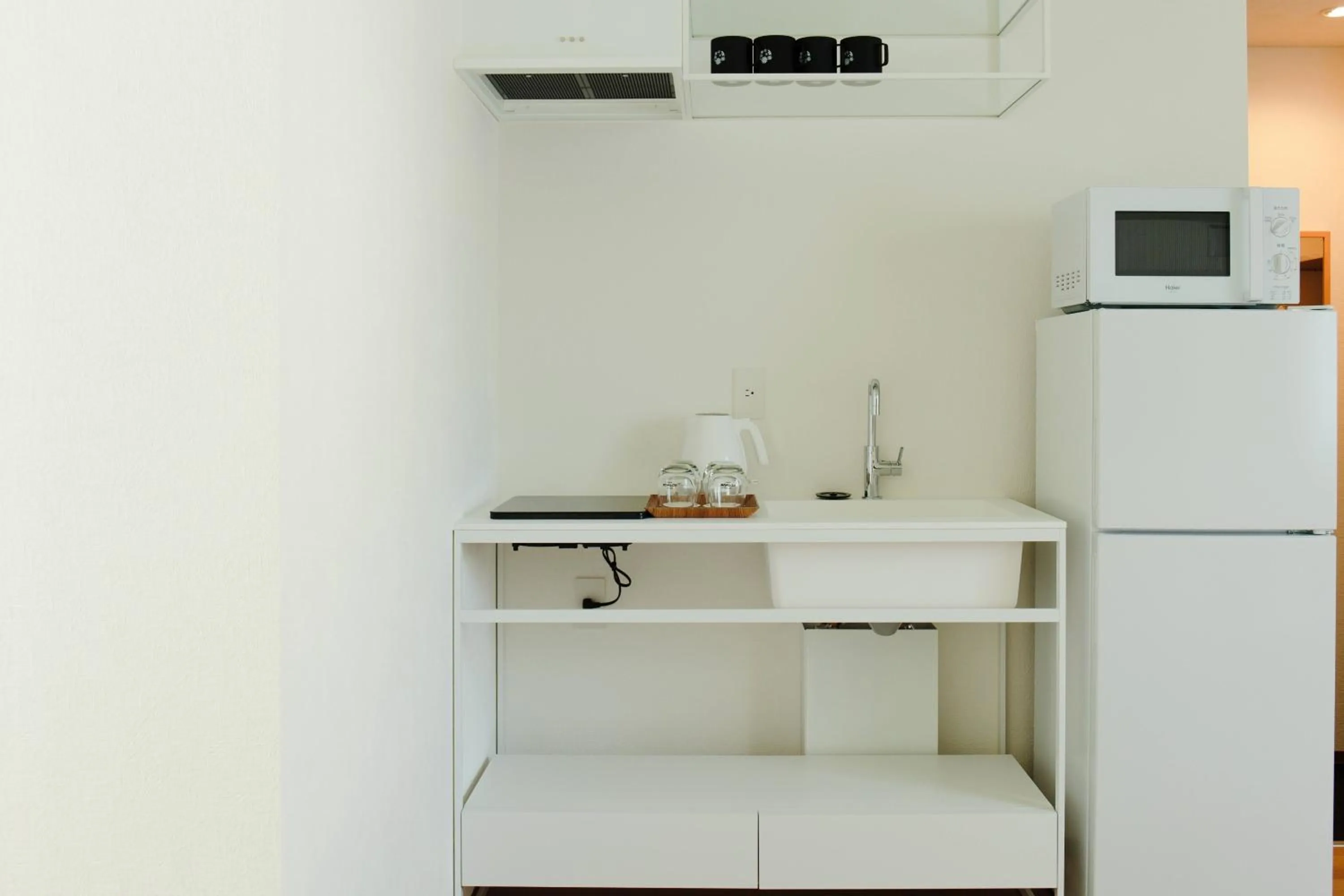 Kitchen or kitchenette in Hotel Potmum Sapporo