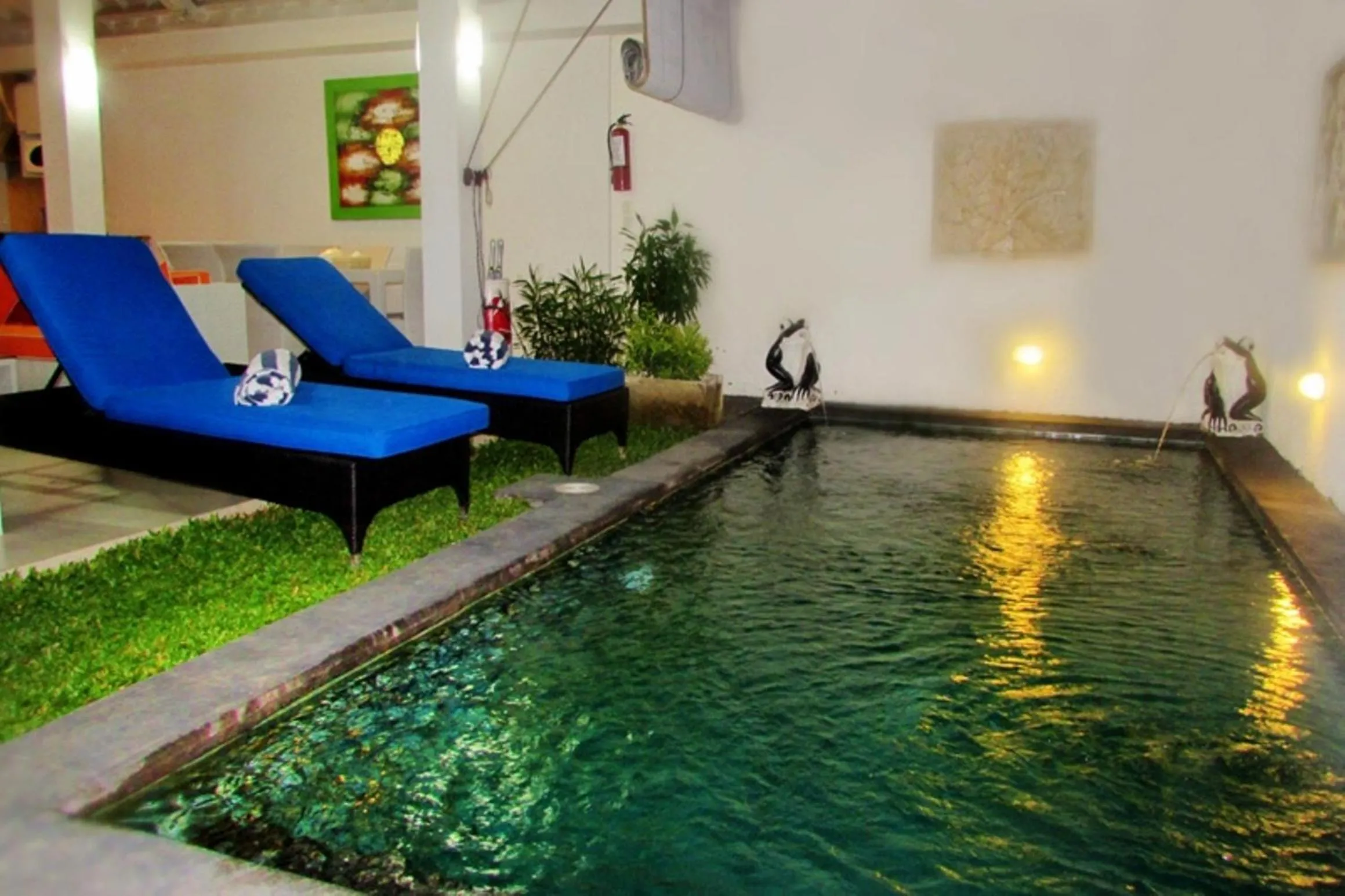 Seating area in Sun Shoot Villas Seminyak