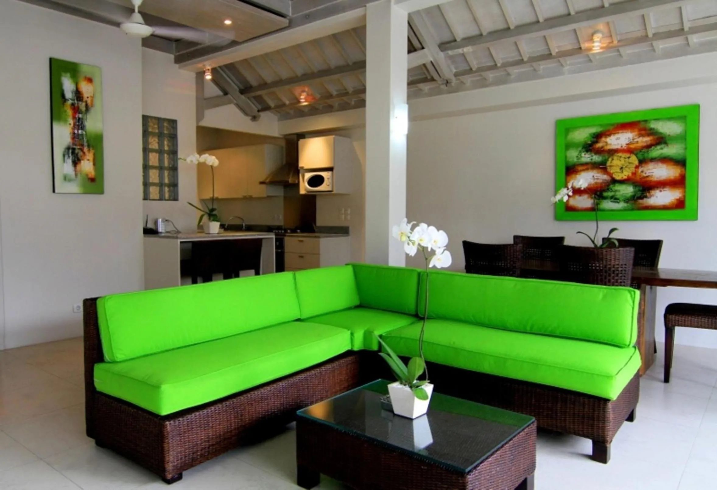Seating area in Sun Shoot Villas Seminyak