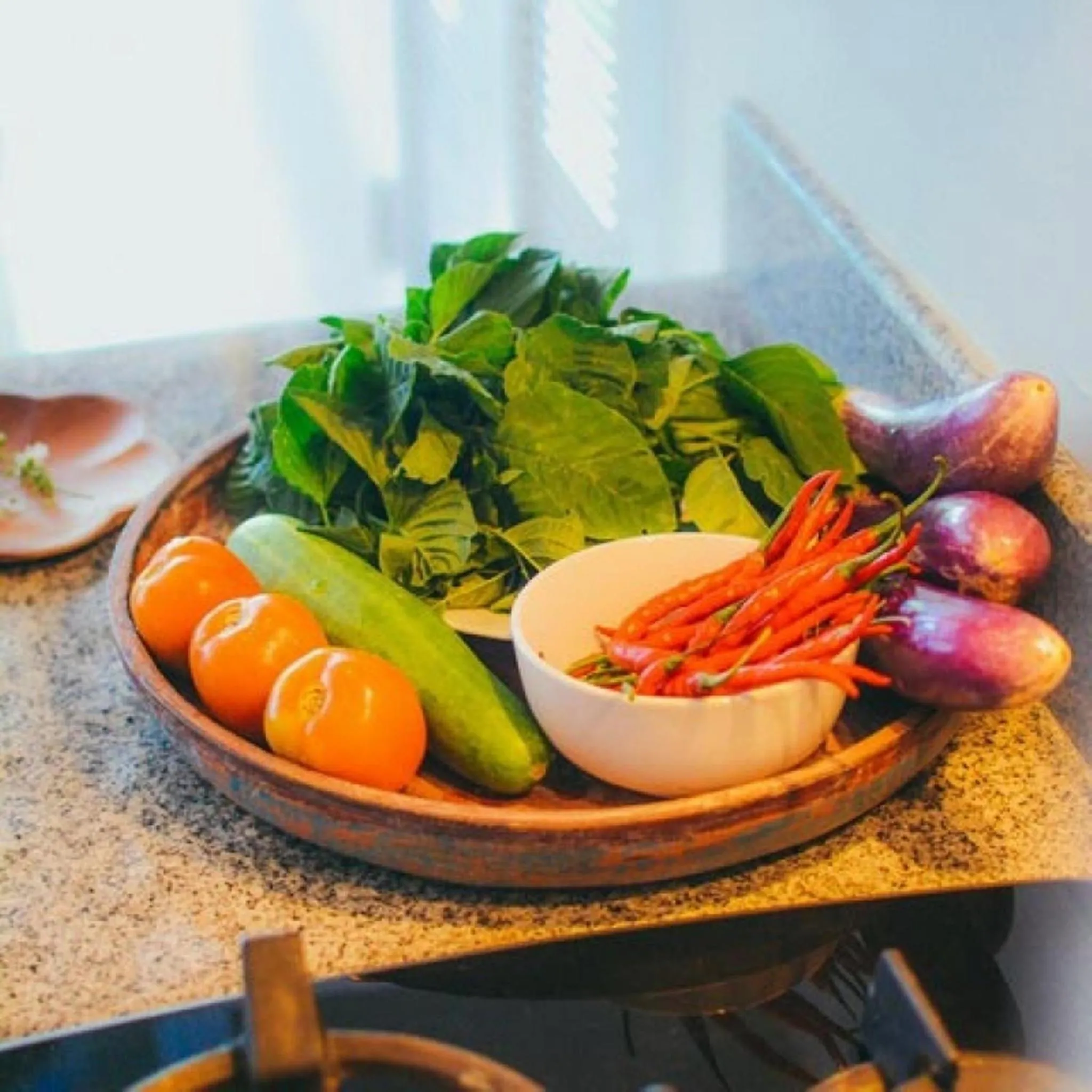 Asian breakfast in Sun Shoot Villas Seminyak