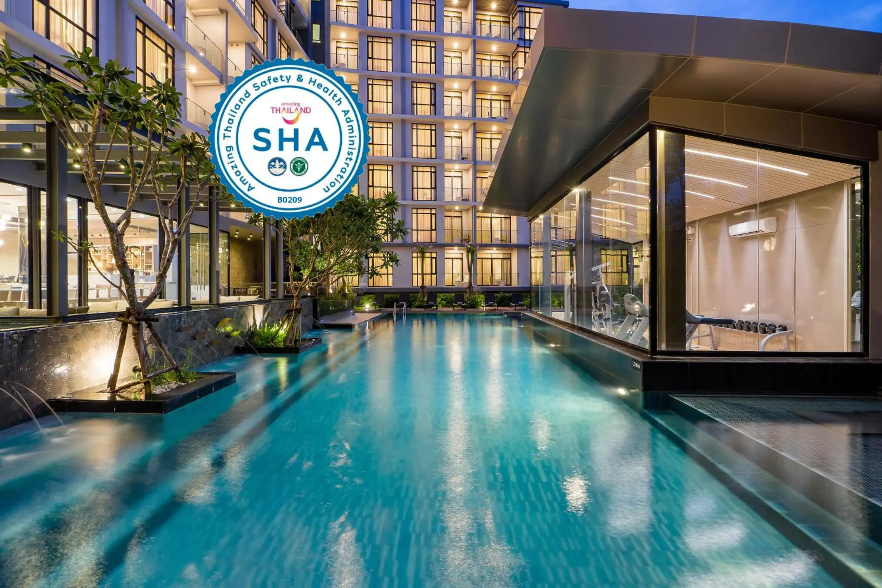 Swimming pool in Arden Hotel and Residence by At Mind Swimming pool in Arden Hotel and Residence by At Mind