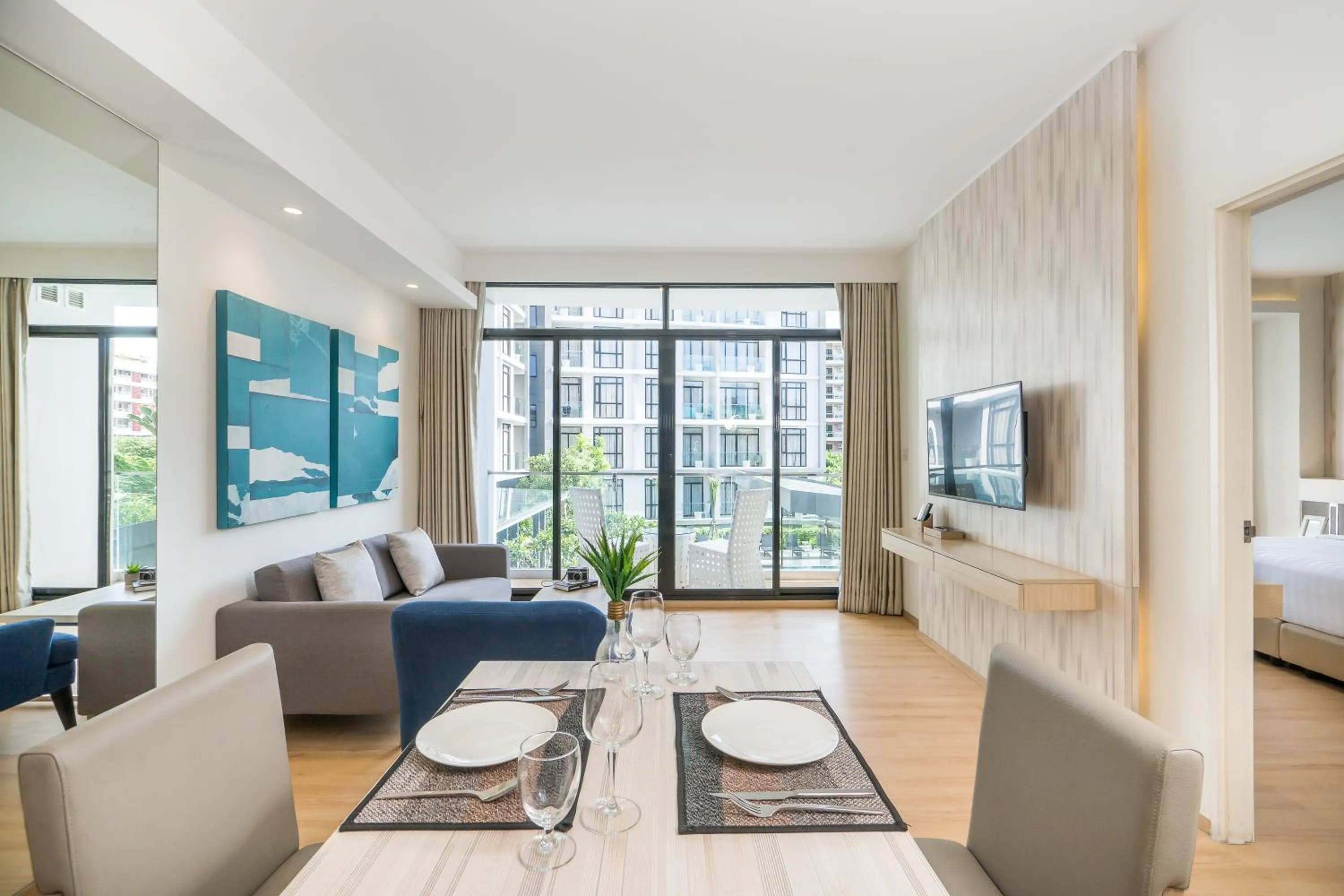 Living room, Bed in Arden Hotel and Residence by At Mind