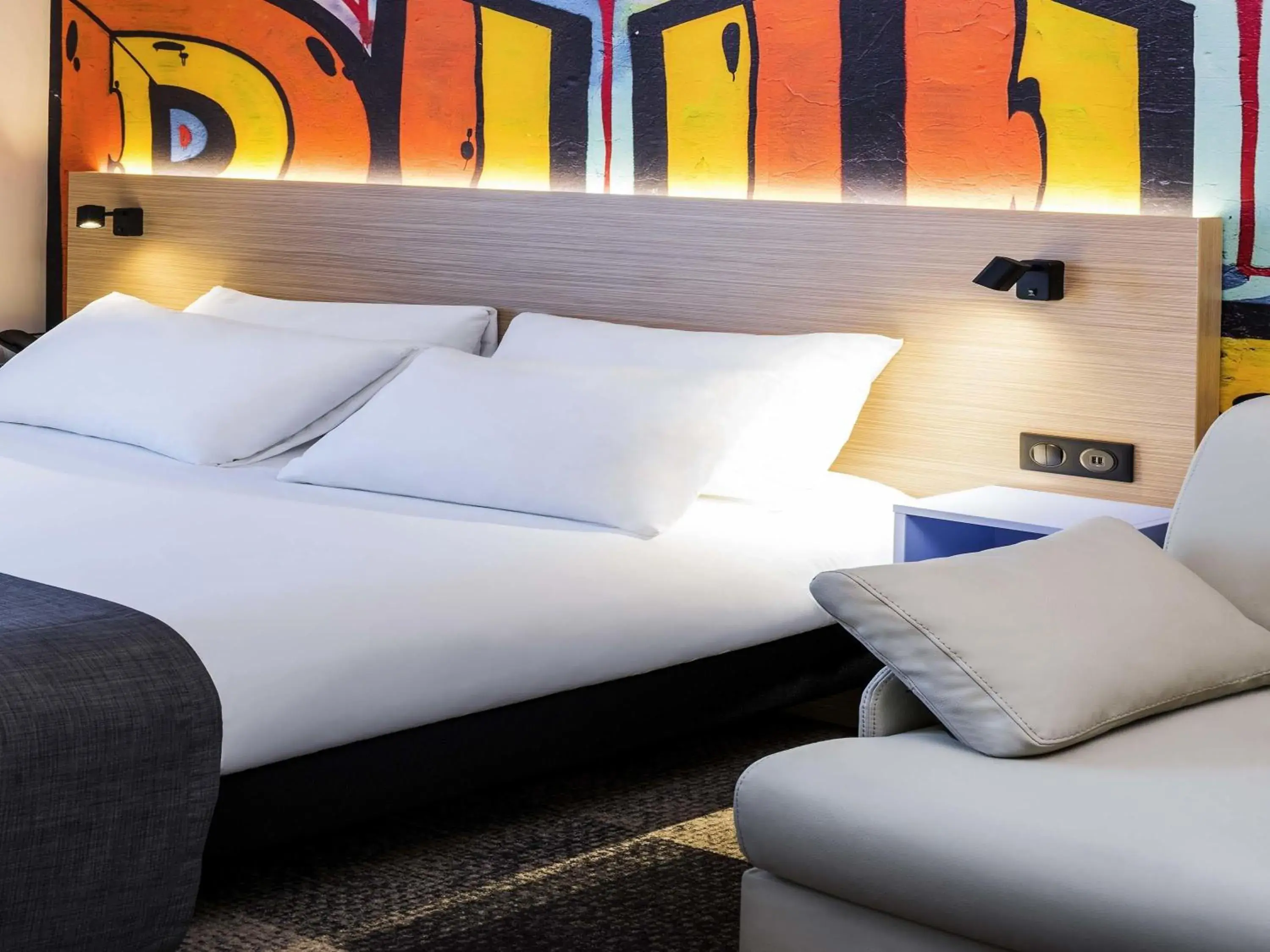 Standard Family Suite with One Double Bed and Sofa in ibis Styles Clamart Gare Grand Paris Standard Family Suite with One Double Bed and Sofa in ibis Styles Clamart Gare Grand Paris