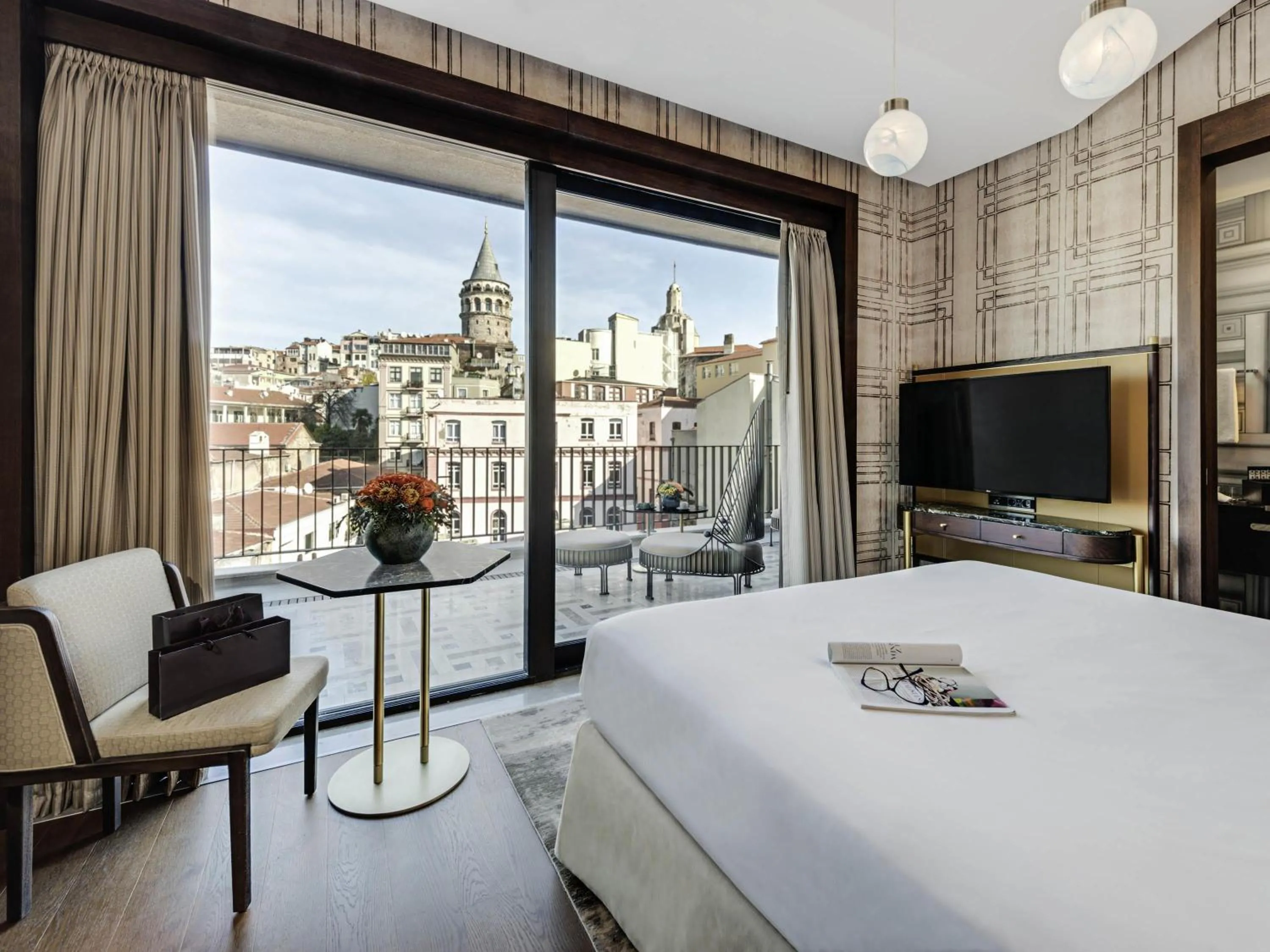 Bedroom, Bed in The Galata Hotel Istanbul - MGallery Collection