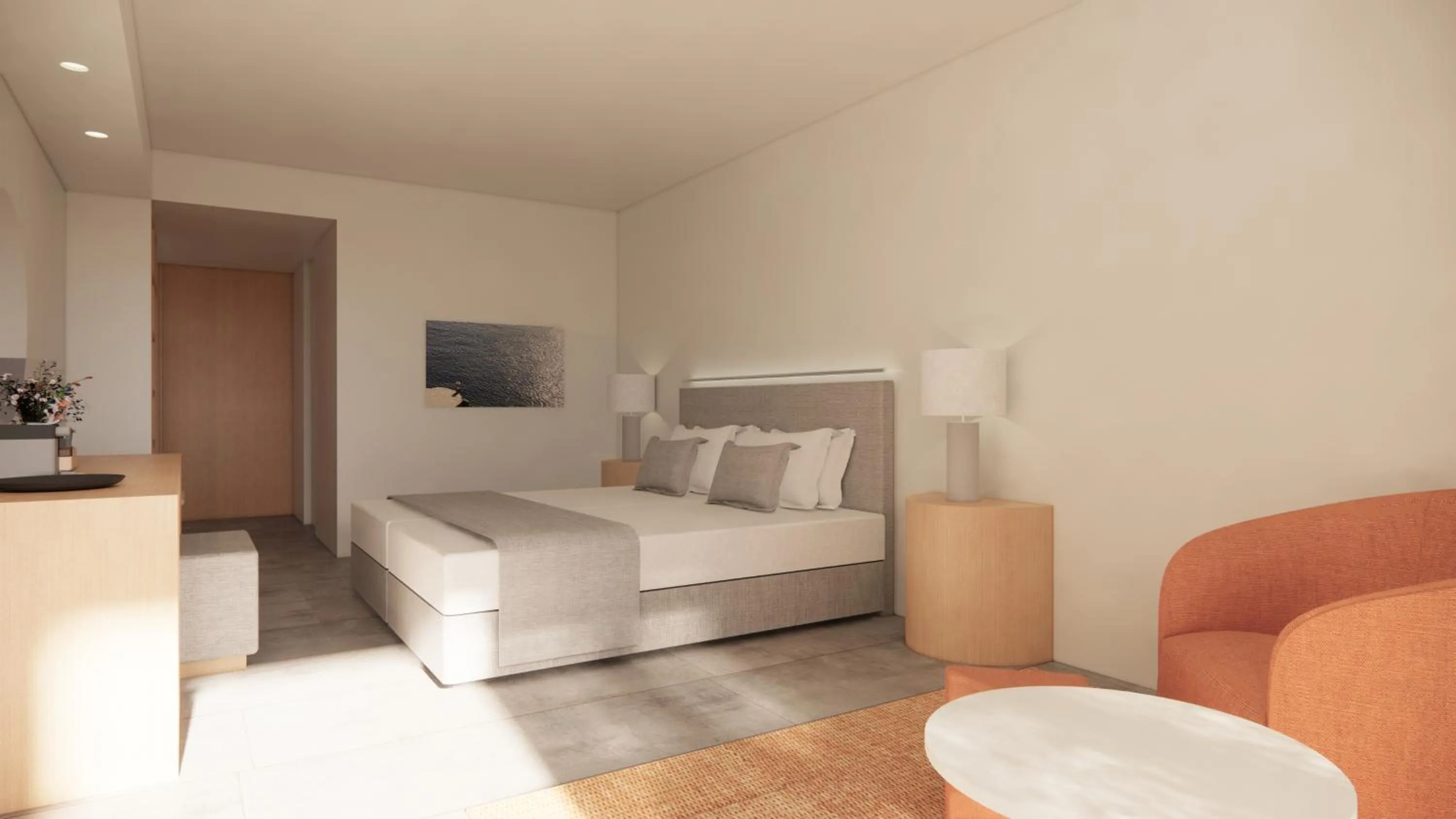 Bedroom, Bed in Aquila Porto Rethymno