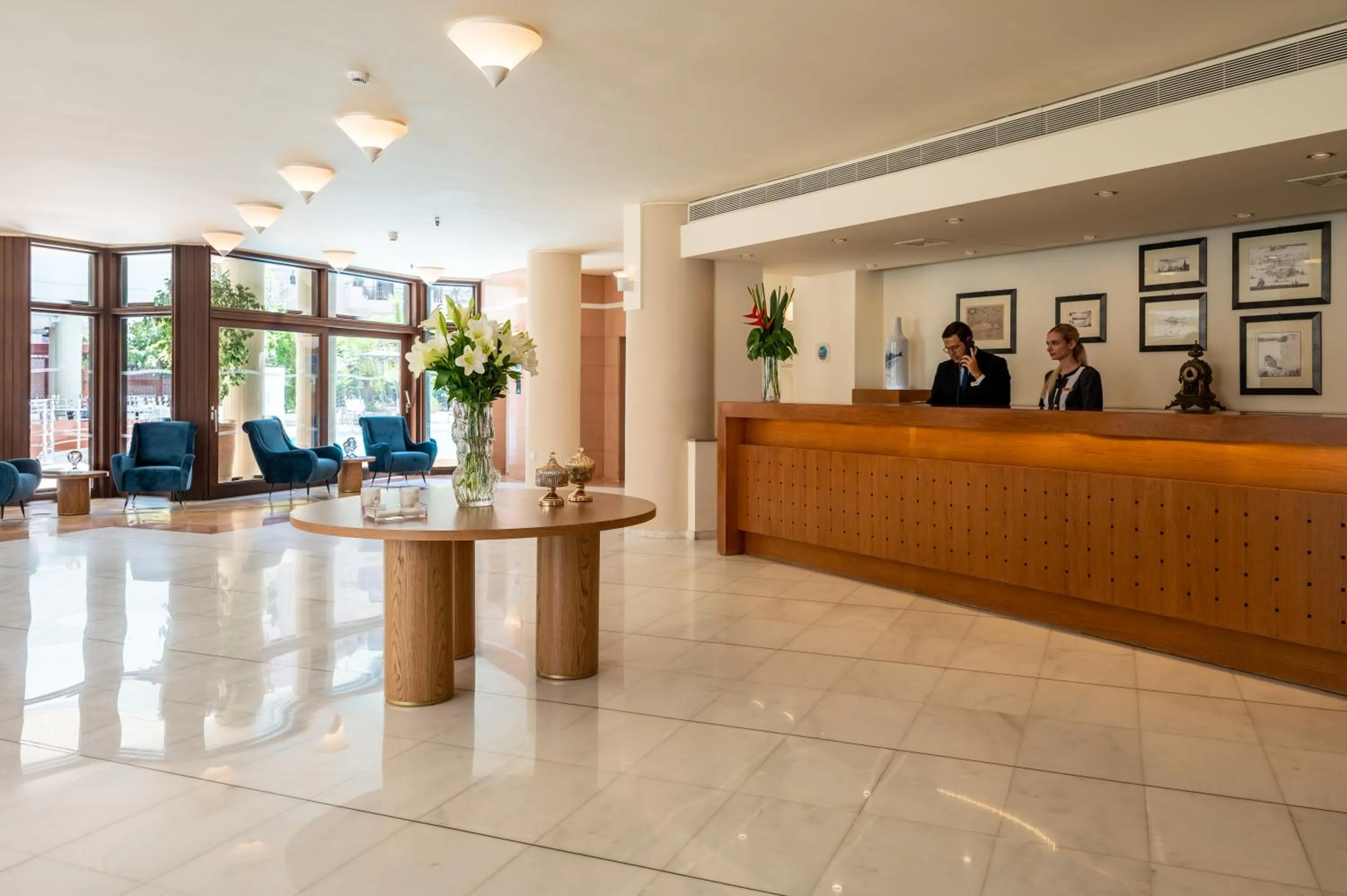 Lobby or reception in Aquila Porto Rethymno