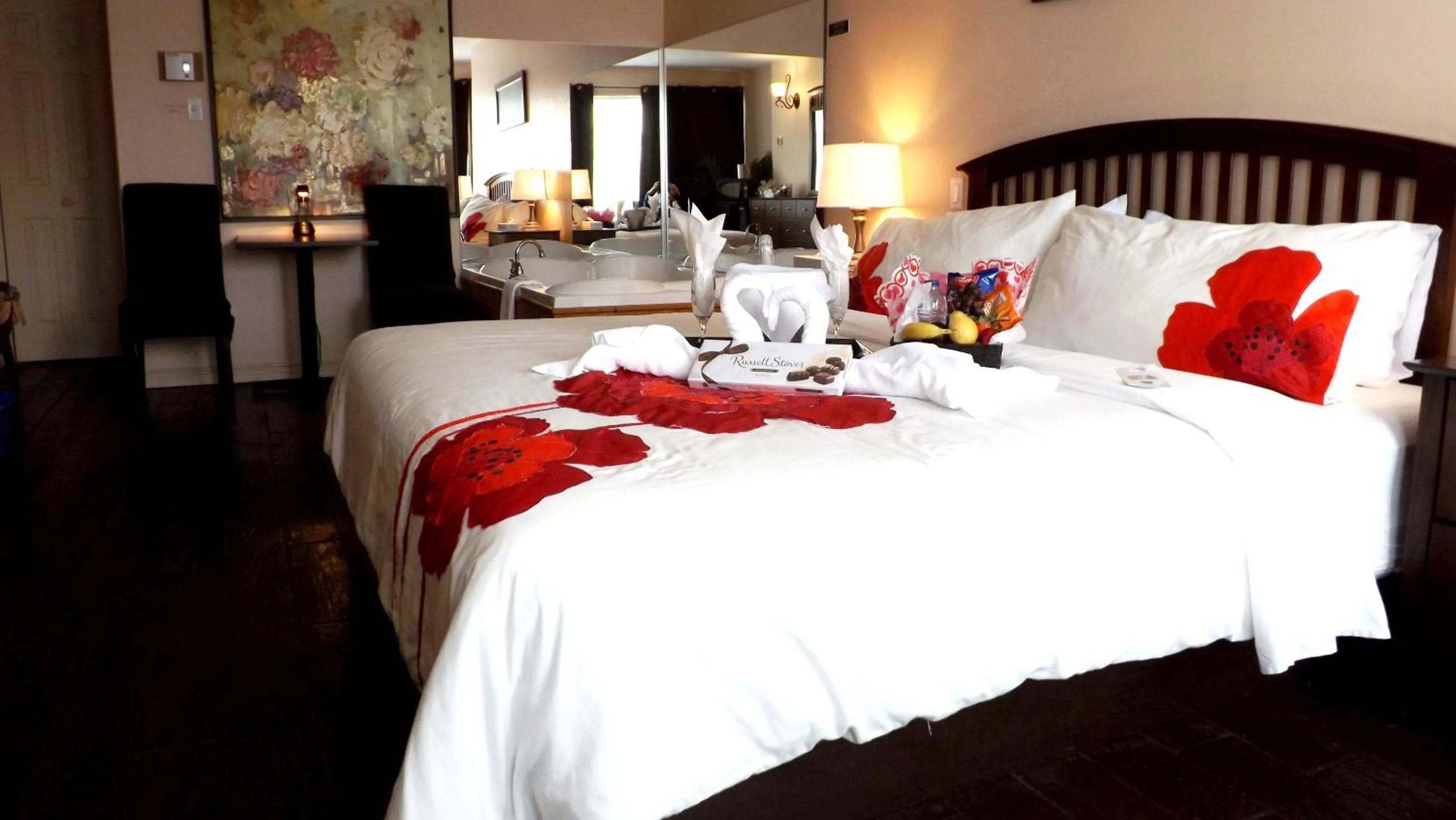 Bed in Auberge Hotel Spa Watel