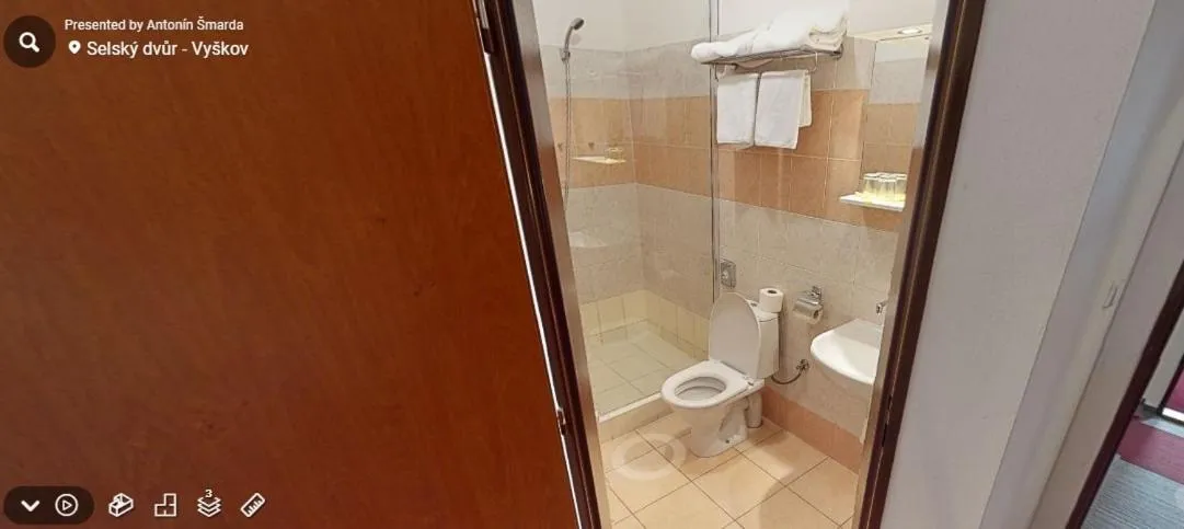 Bathroom in Hotel Selsky Dvur