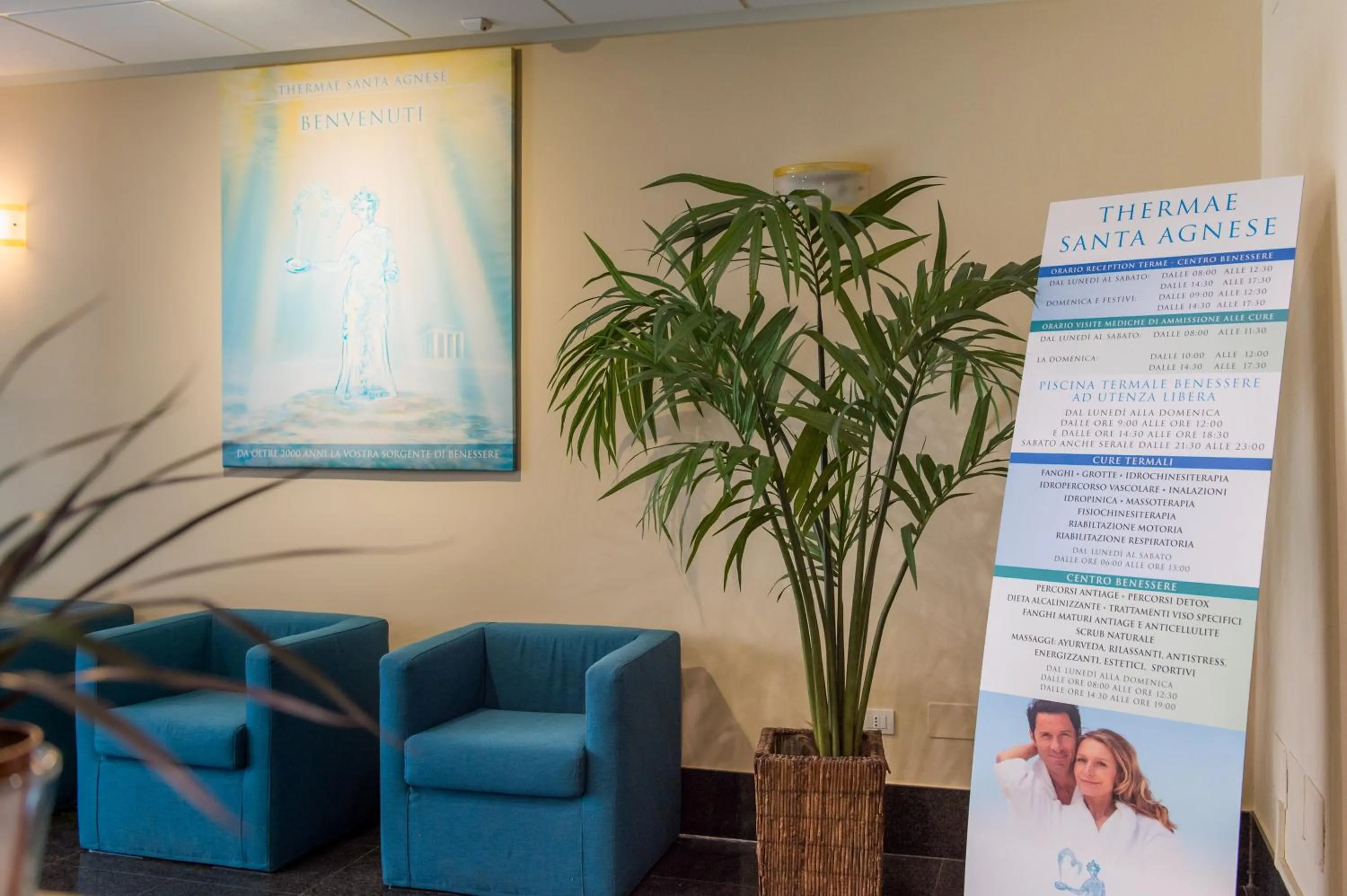 Lobby or reception in Hotel Delle Terme Santa Agnese