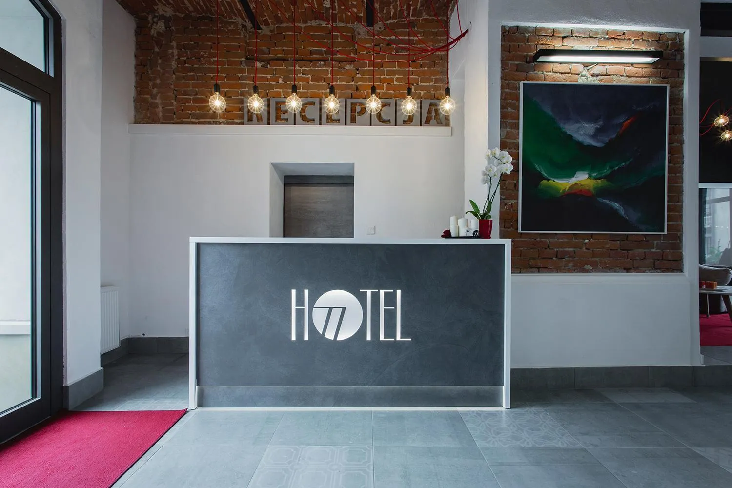 Lobby or reception in Hotel77