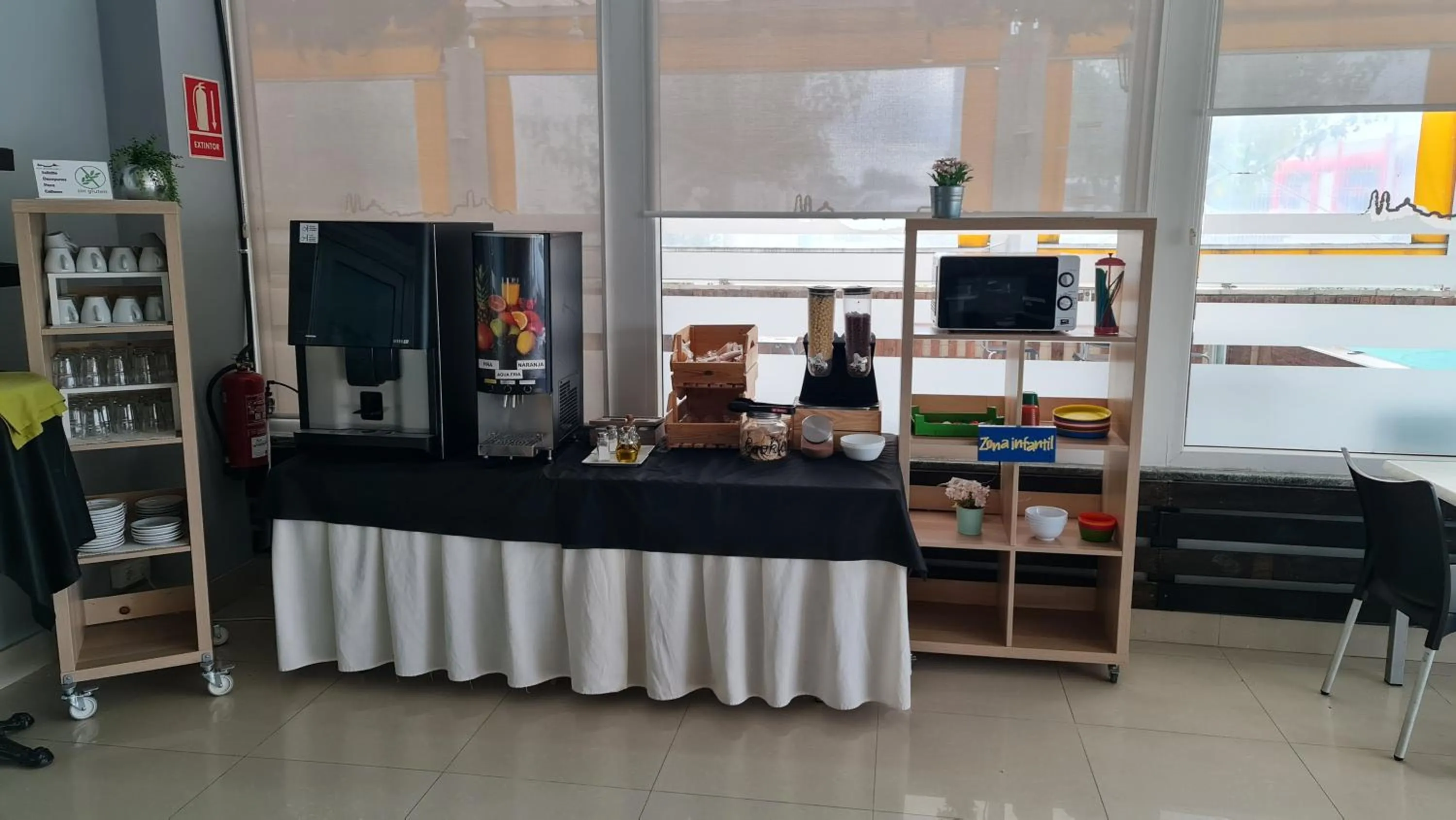 Continental breakfast in Hotel Ciudad de Corella