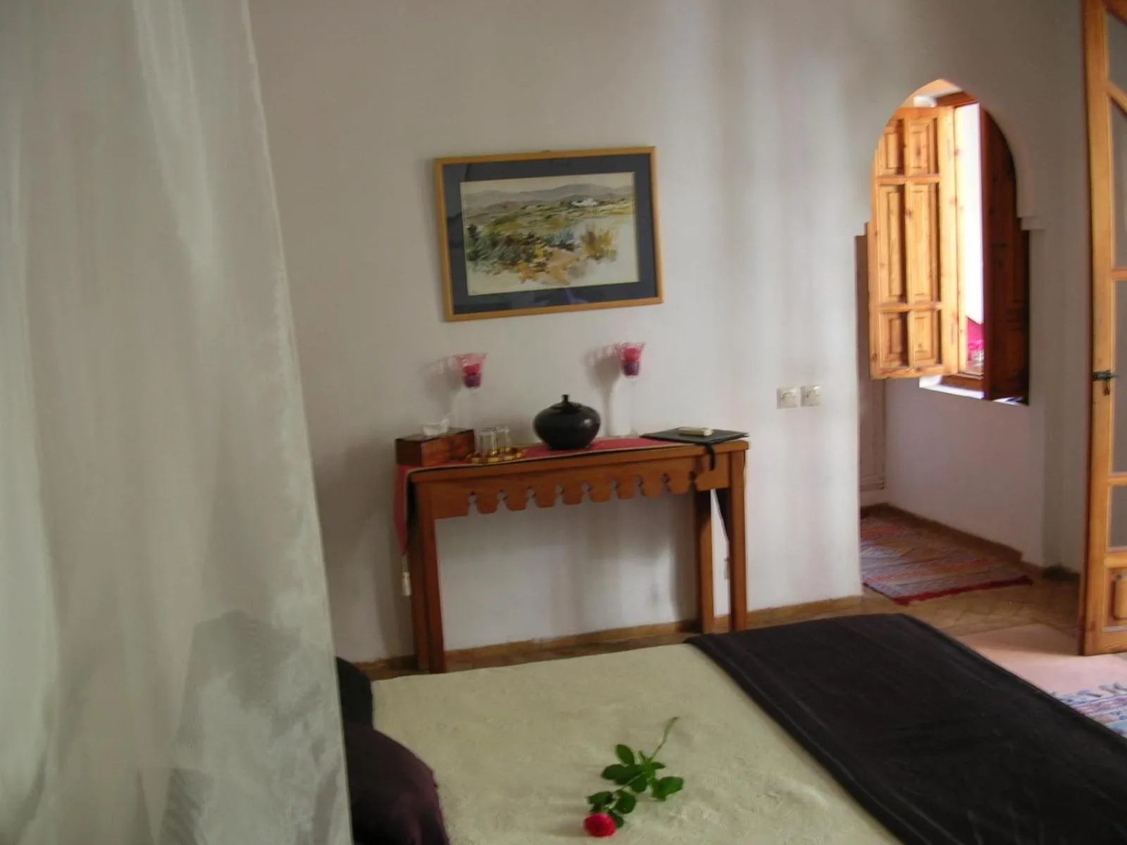 Decorative detail, Bed in Riad Irene