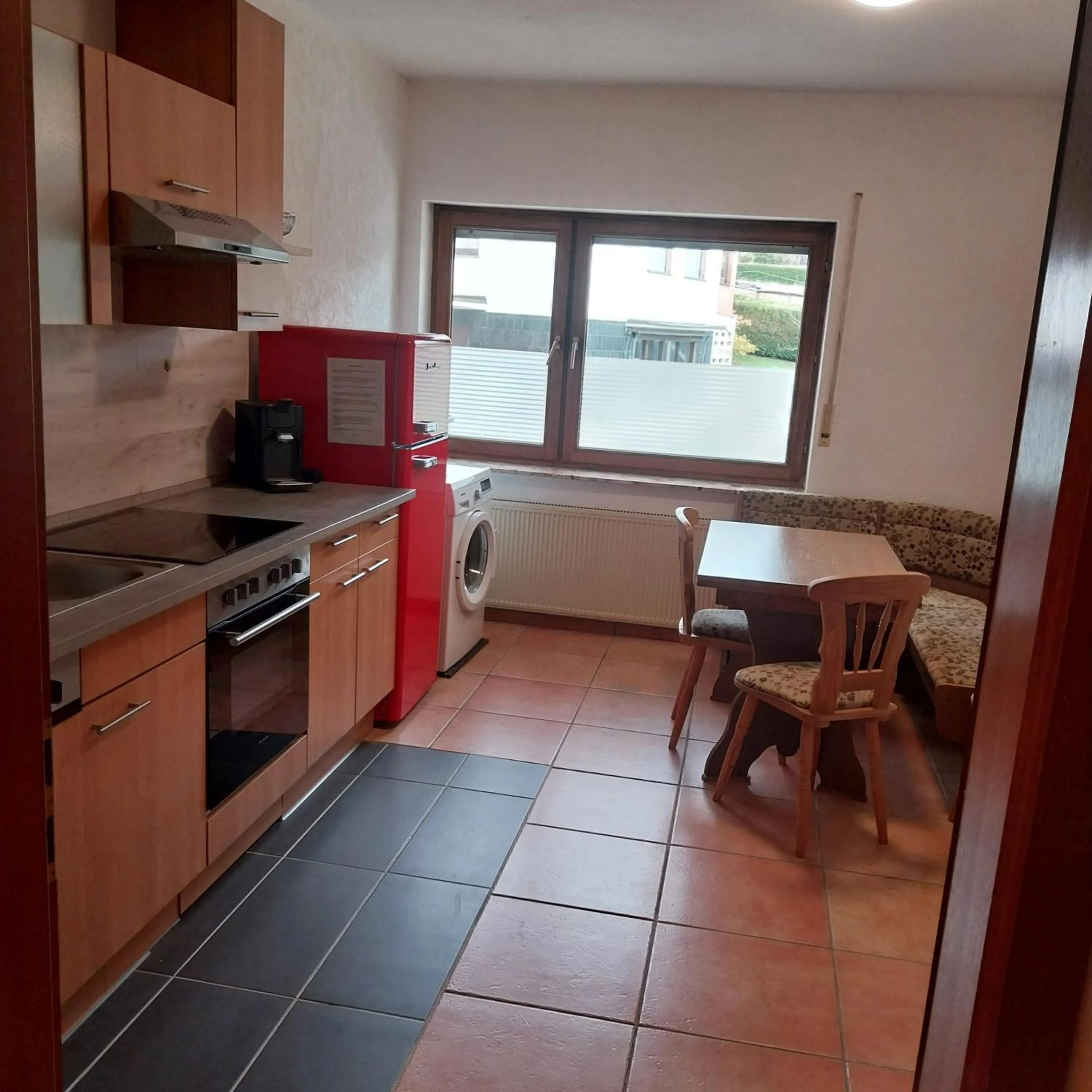 Kitchen or kitchenette in Landhaus im kühlen Grunde Garni