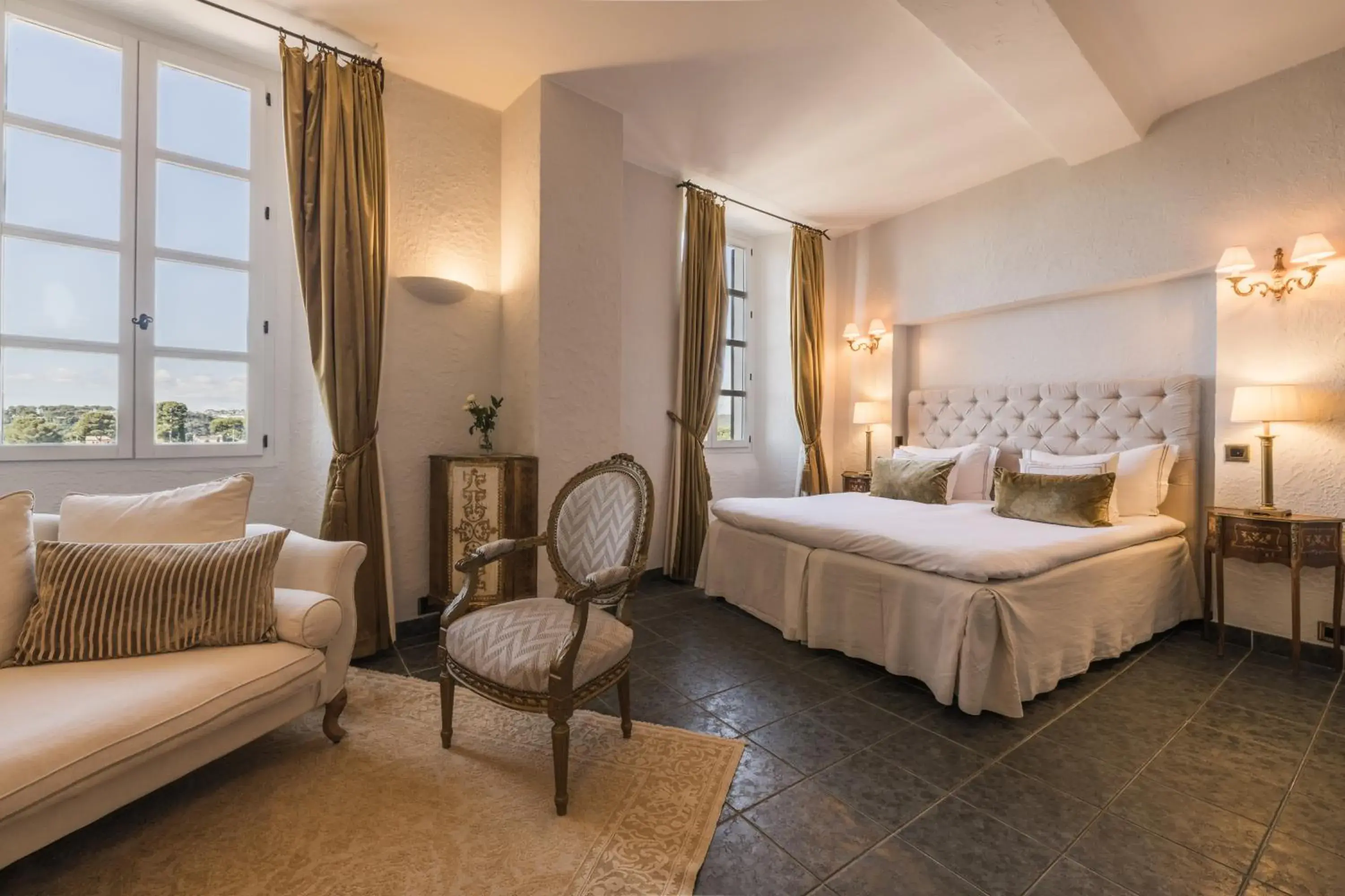 Bedroom, Bed in Château Le Cagnard Bedroom, Bed in Château Le Cagnard