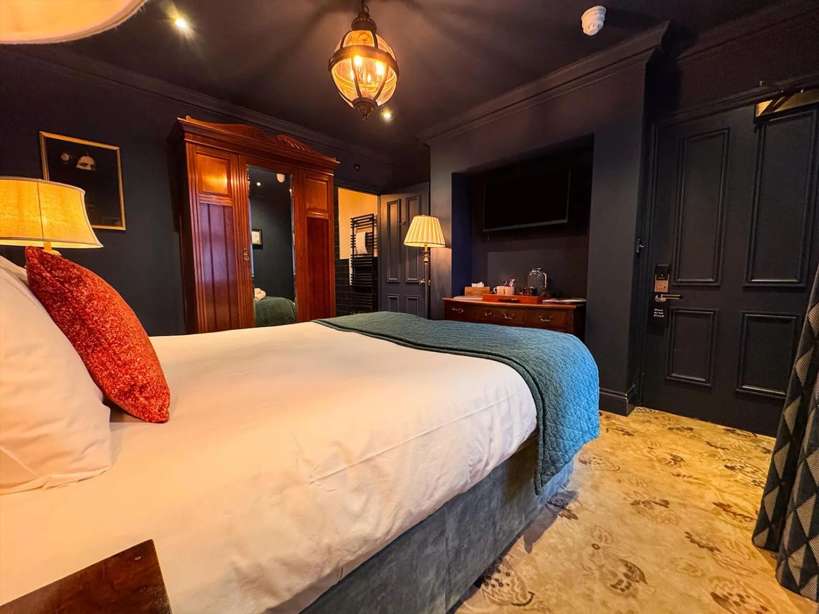 Bed in Clementine's Guest House