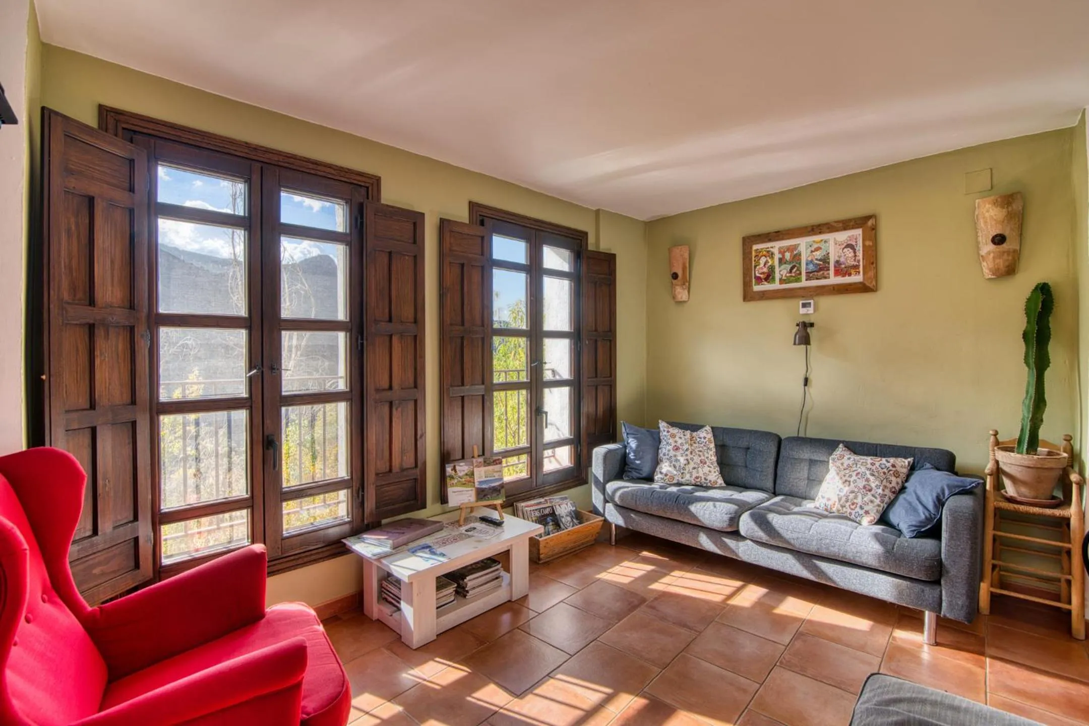 Living room in Casa Rural Arroyo de la Greda, your perfect base for activities in Sierra Nevada and Granada