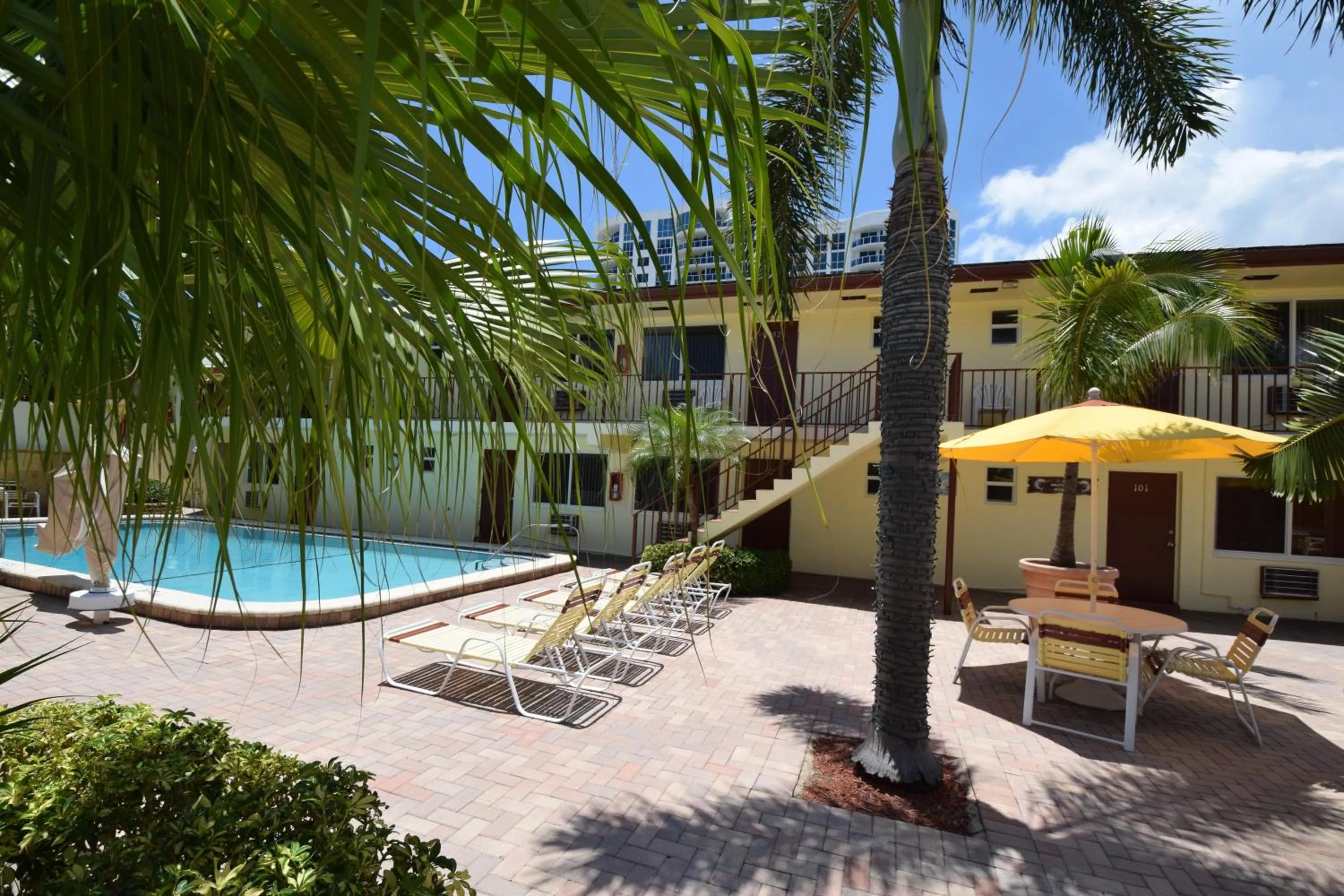 Patio in Surf Side Resort
