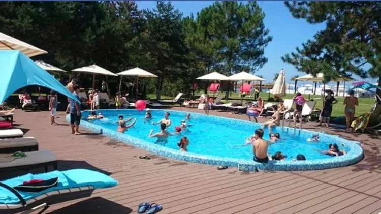 Swimming pool in Ana's Apartment in Chakvi Oasis