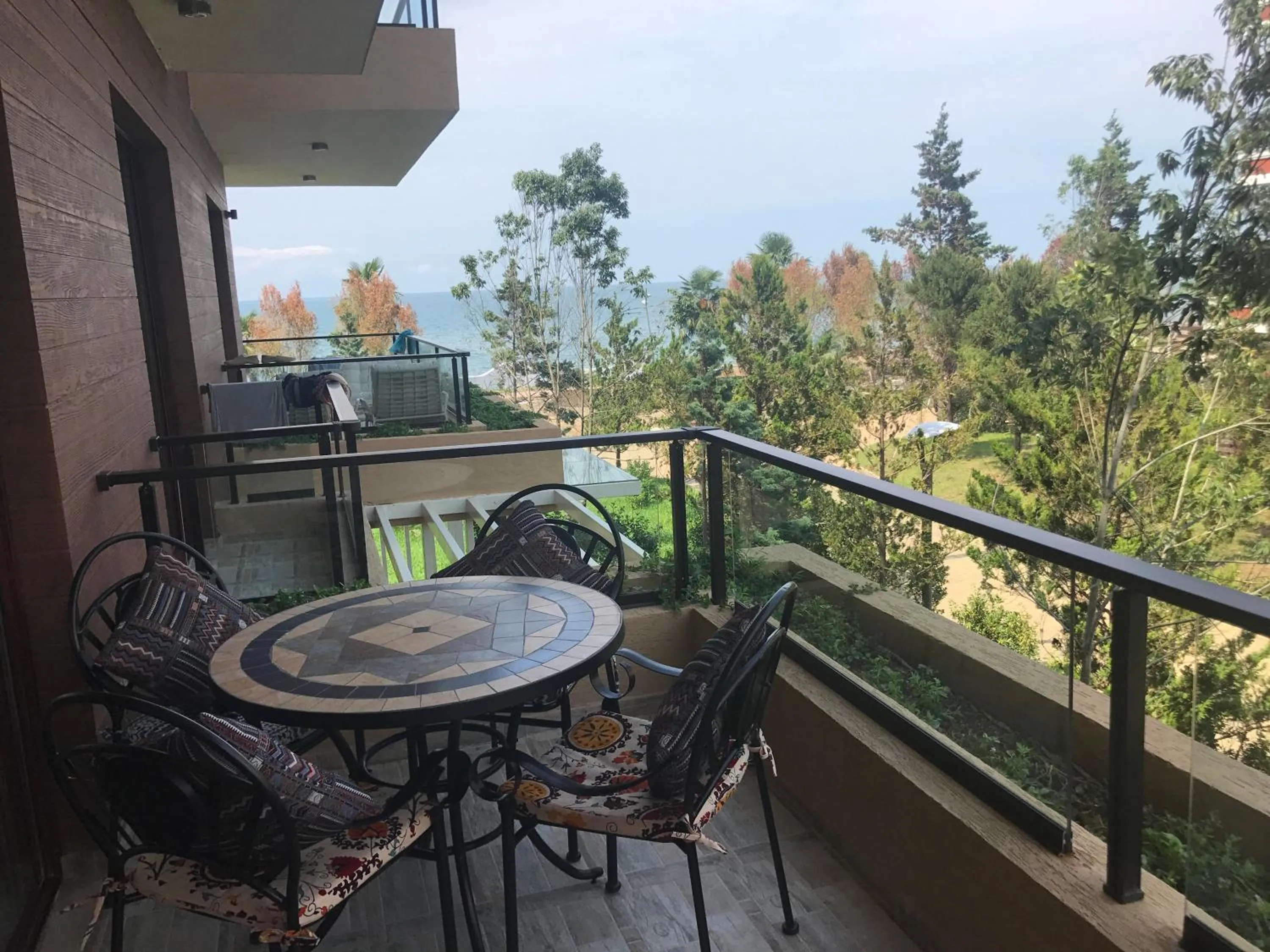 Balcony/Terrace in Ana's Apartment in Chakvi Oasis