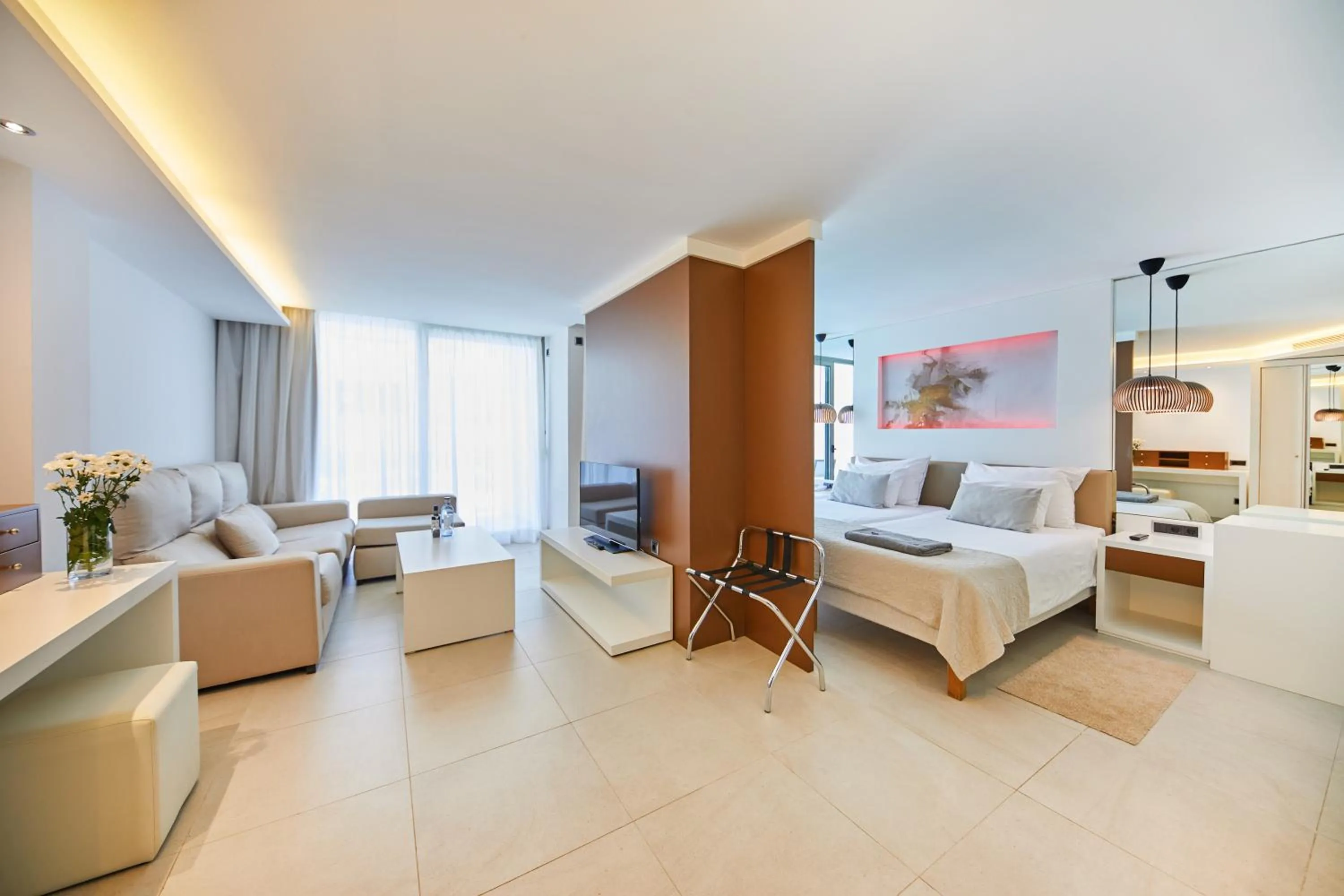 TV and multimedia, Bed in Monsuau Cala D'Or Hotel 4 Sup - Adults Only