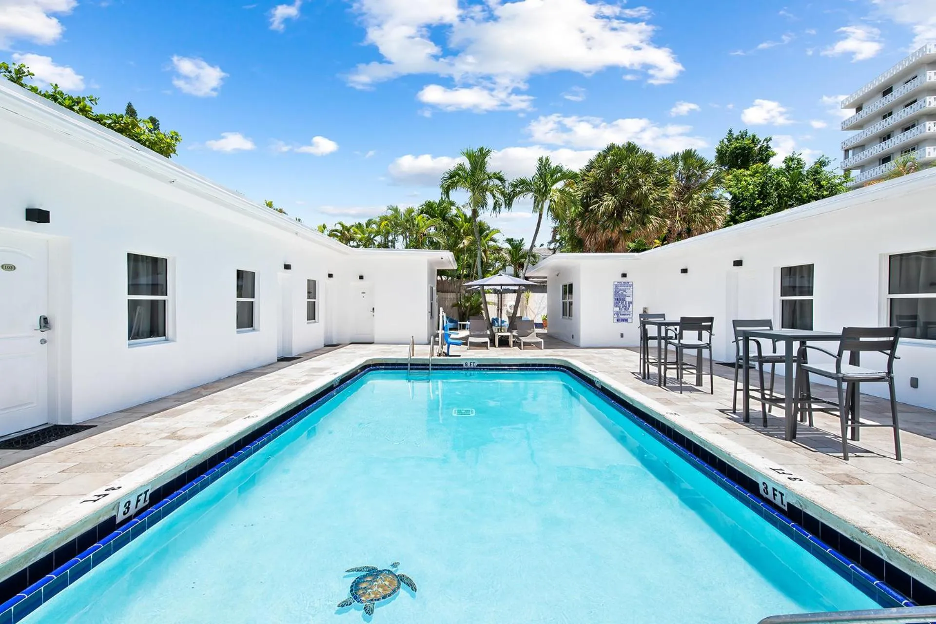 Swimming pool in The Hotel Deauville