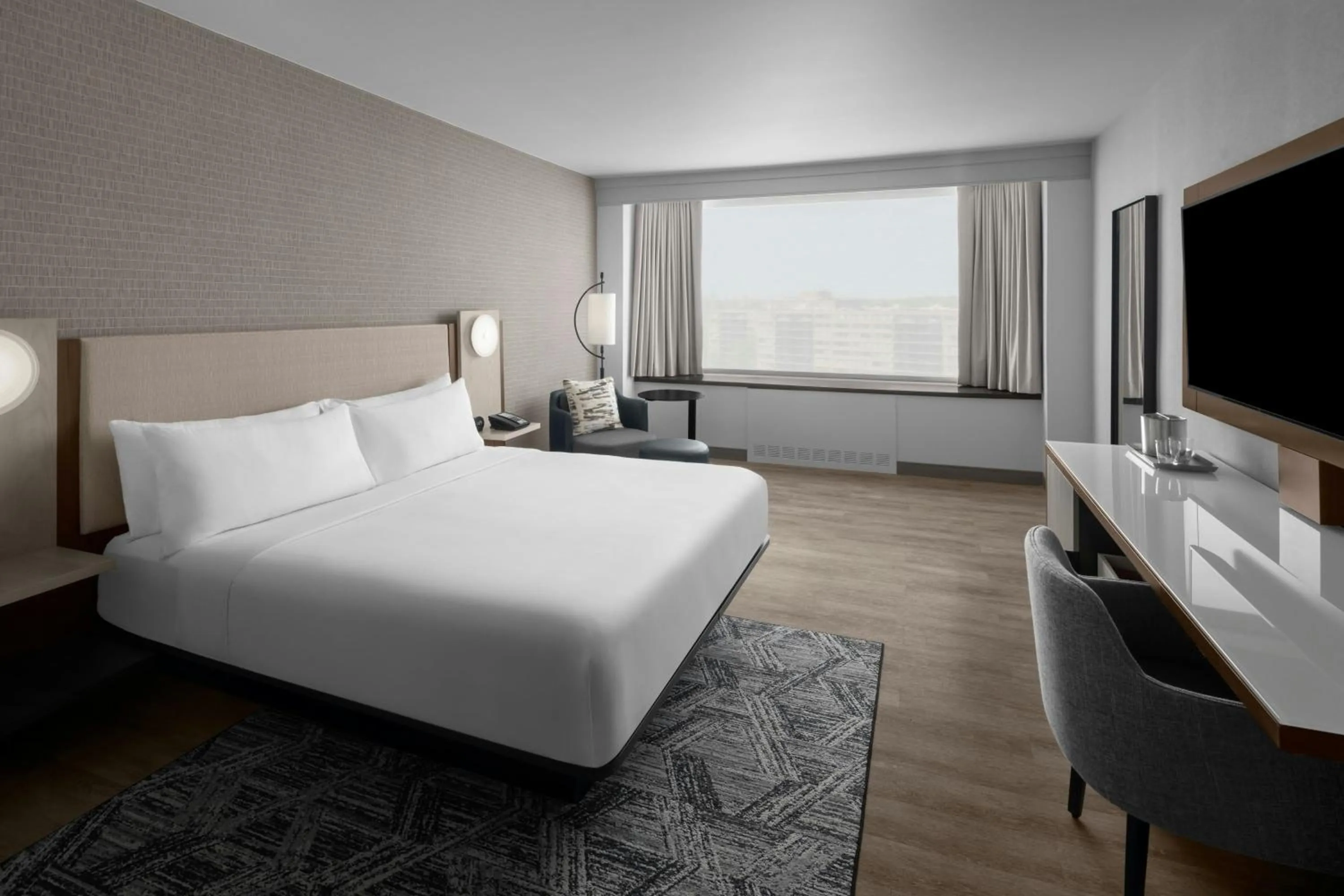 Photo of the whole room, Bed in AC Hotel Arlington National Landing