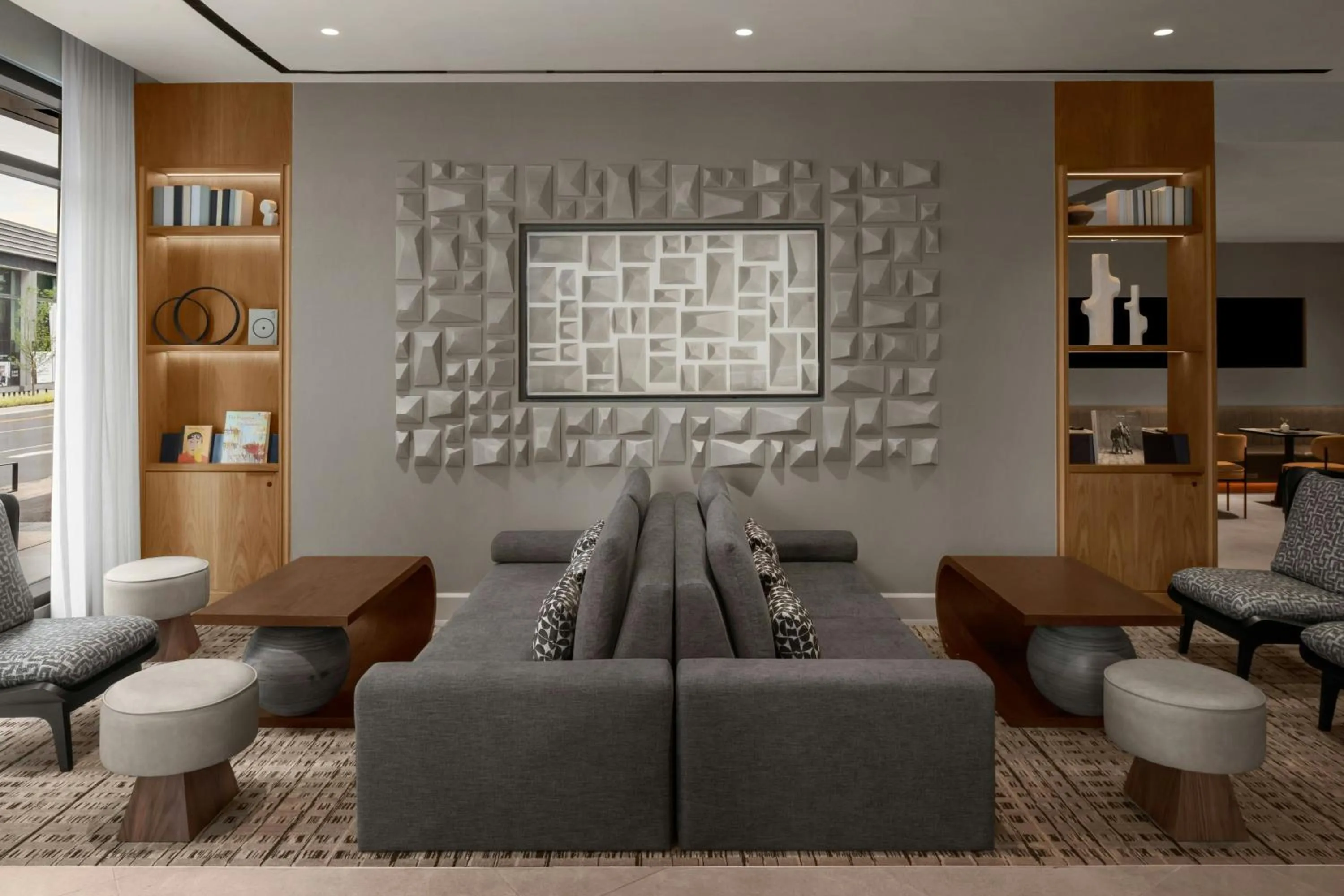 Lounge or bar in AC Hotel Arlington National Landing